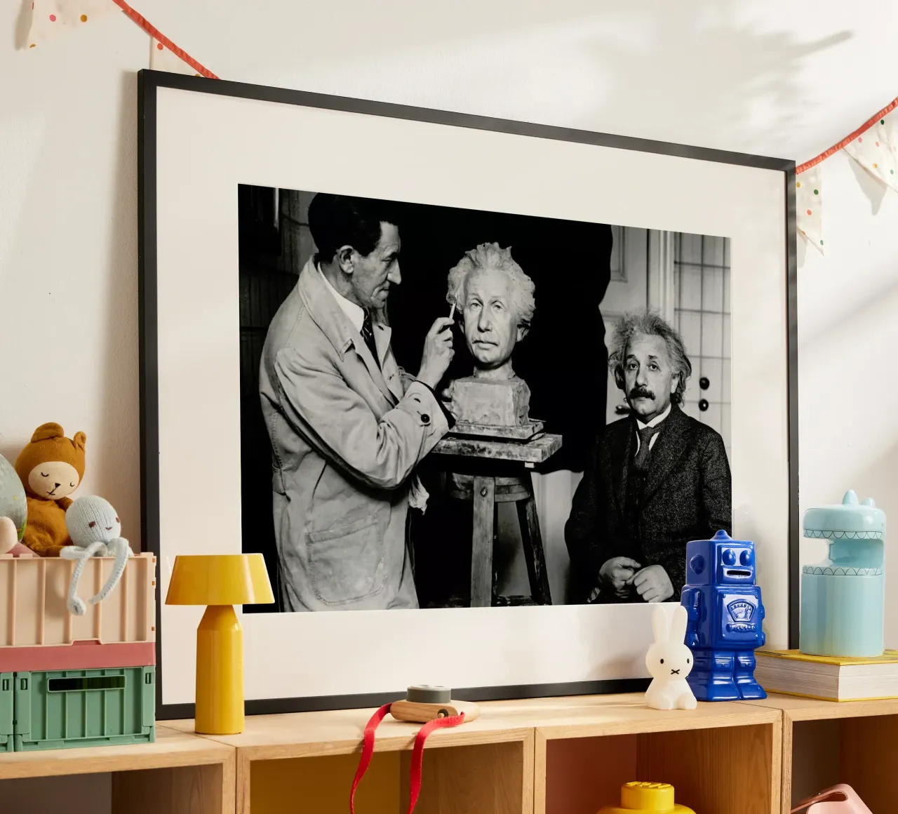 Albert Einstein Portrait carta hahnemühle da Gallery Print and Art Limited