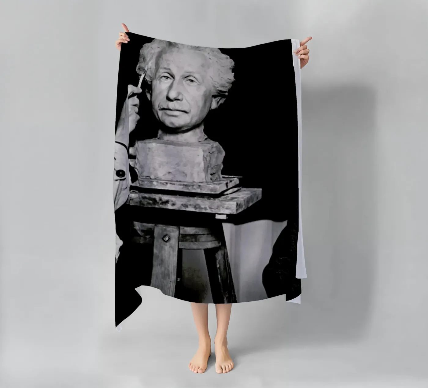 Albert Einstein Portrait telo mare da Gallery Print and Art Limited