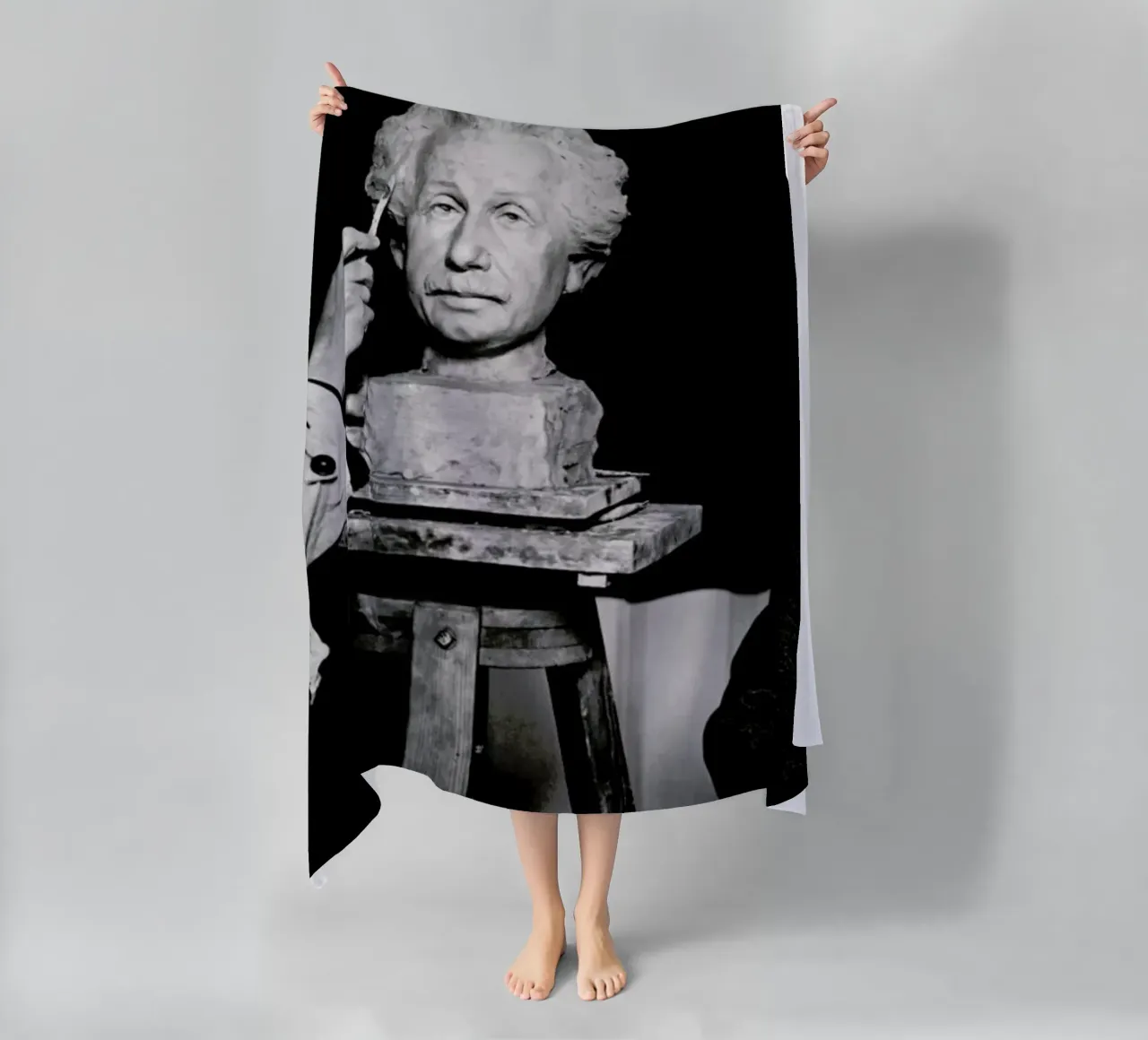 Albert Einstein Portrait telo mare da Gallery Print and Art Limited