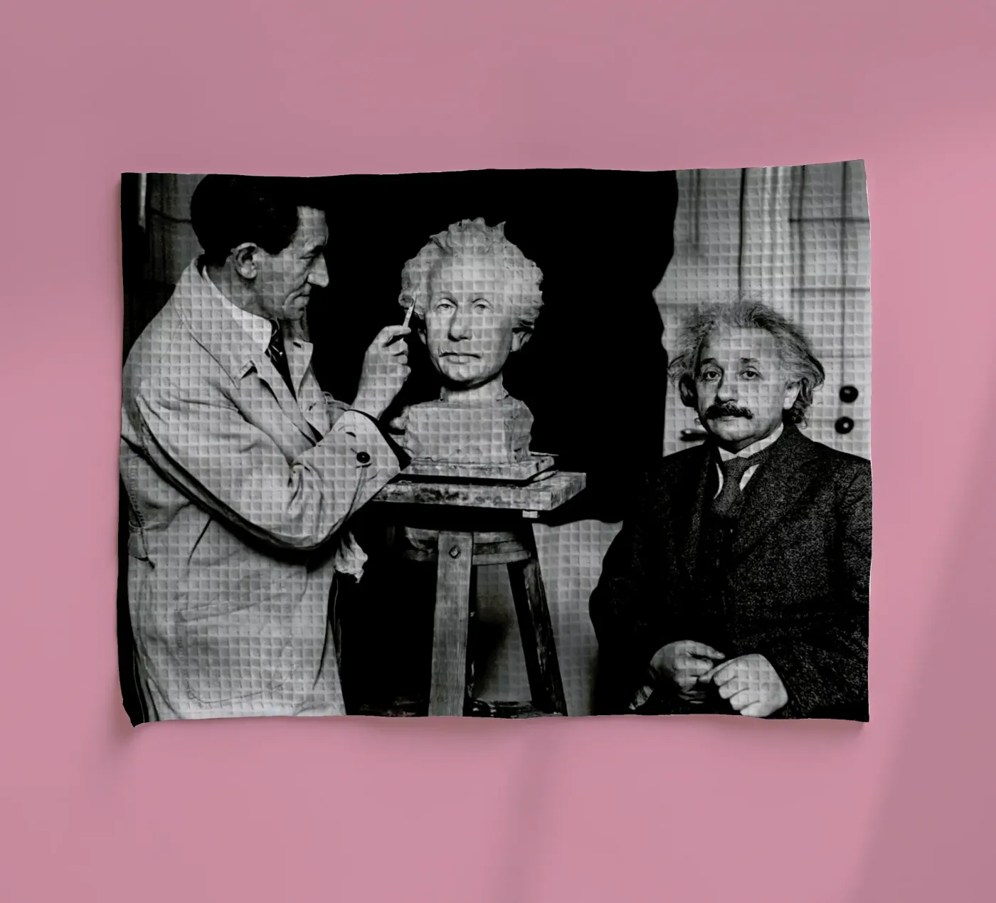 Albert Einstein Portrait theedoek van Gallery Print and Art Limited