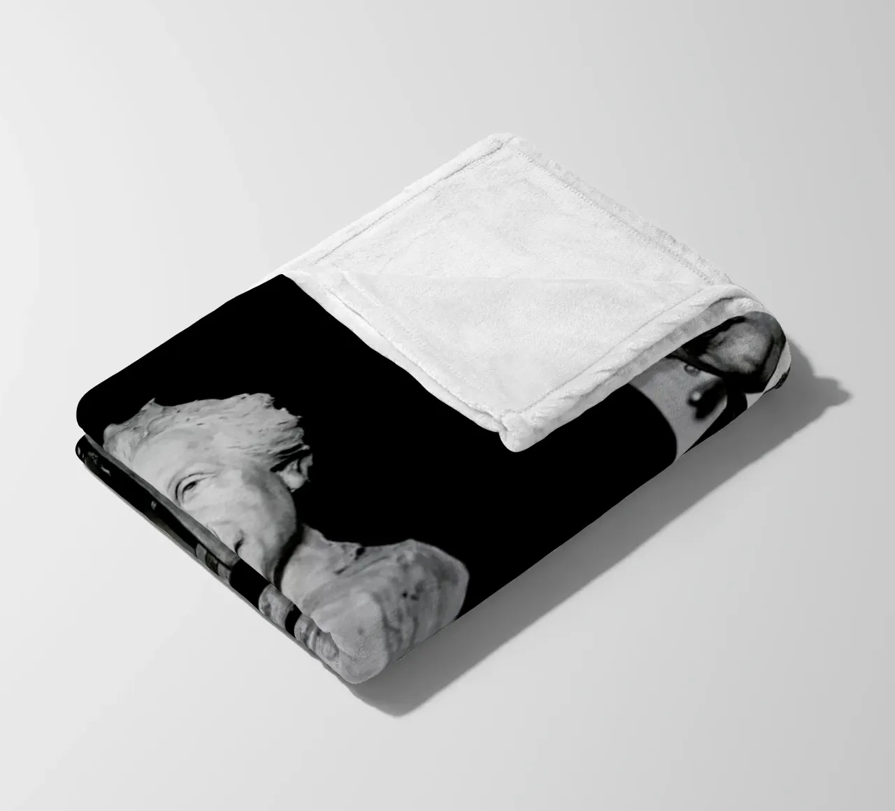 Albert Einstein Portrait fleecedeken van Gallery Print and Art Limited