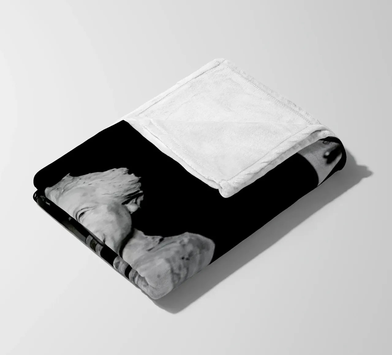 Albert Einstein Portrait fleecedeken van Gallery Print and Art Limited