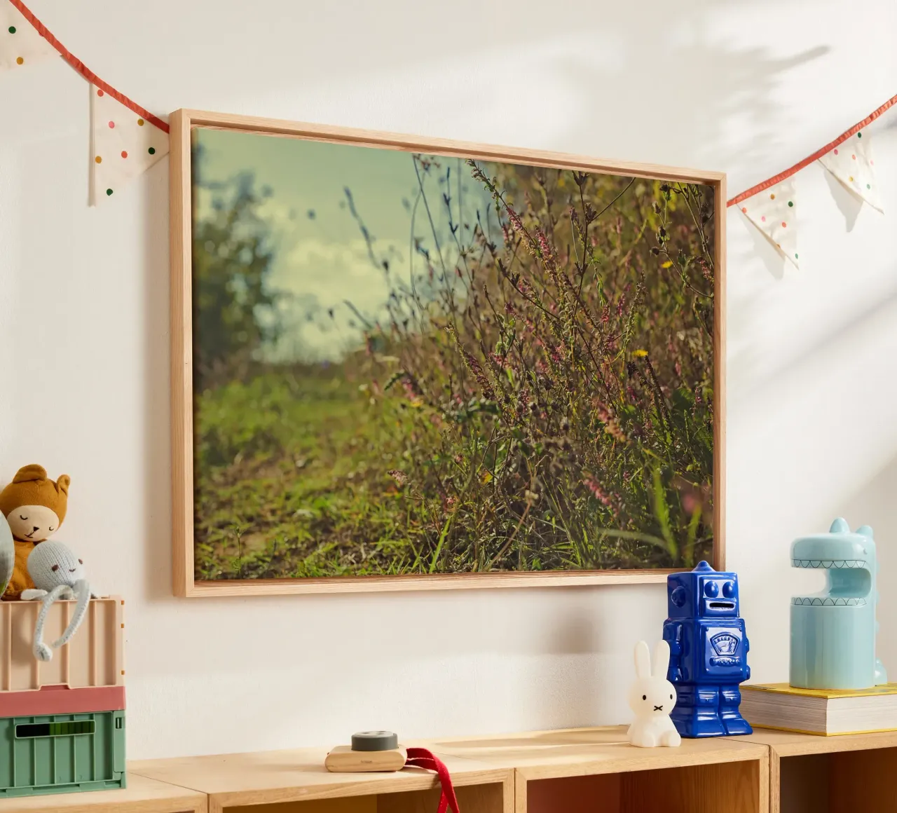 Autunno in Toscana tela con Cornice a cassetta da PhotoVibe Decor
