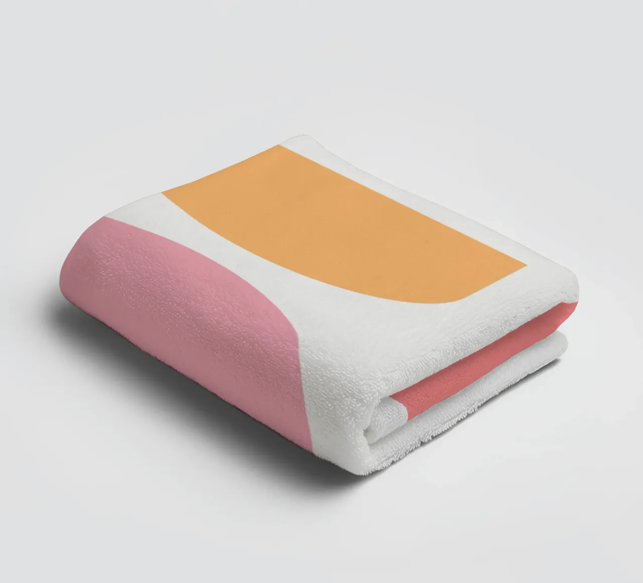 Geometric pastel color block towel by Little Dean