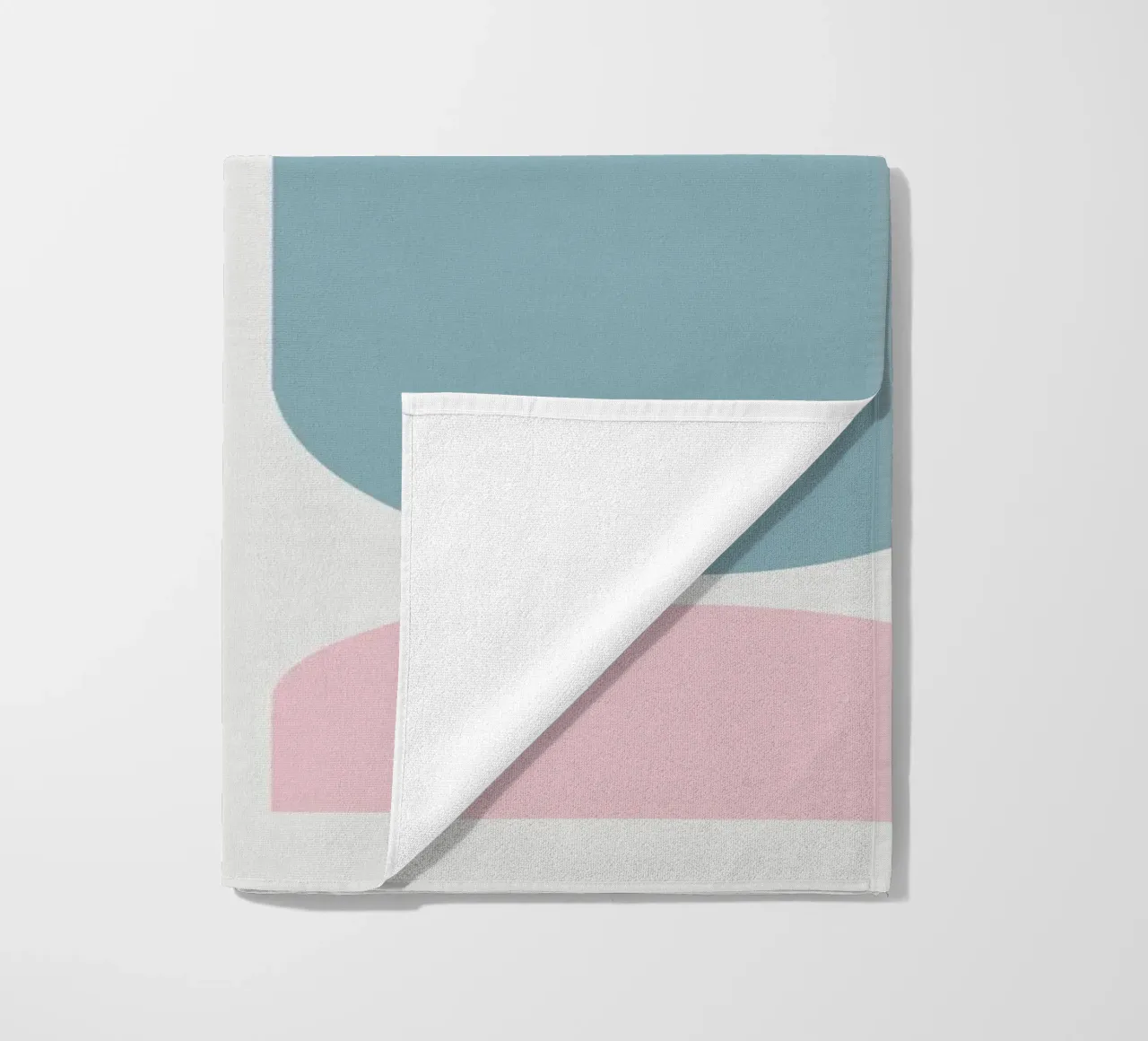 Geometric pastel color block beach towel by Little Dean