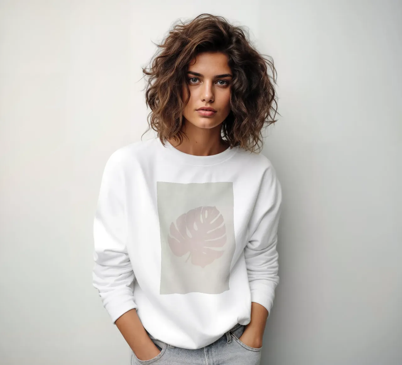 Monstera Rose felpa da Elena Veronese