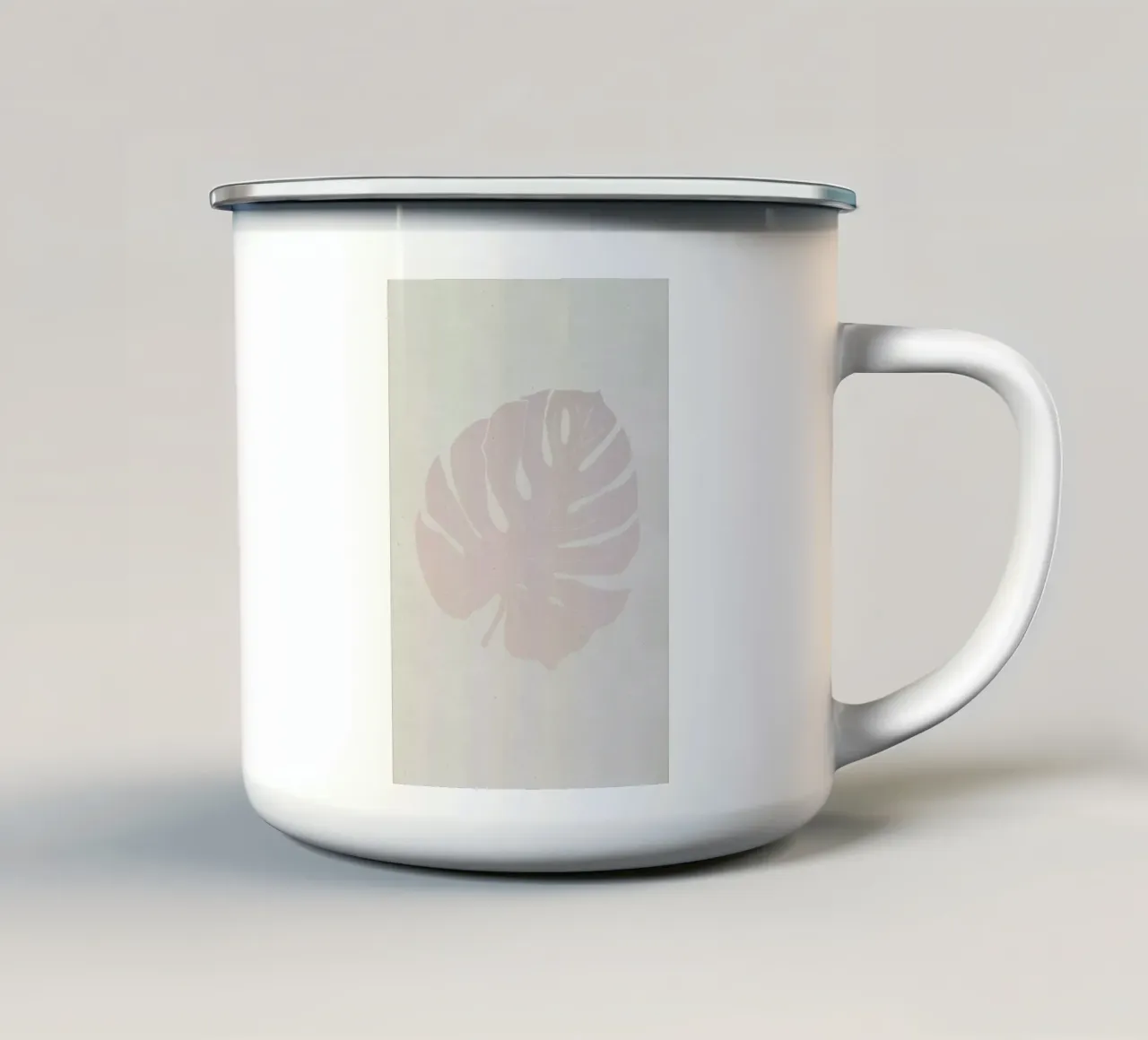 Monstera Rose tazza in smalto da Elena Veronese