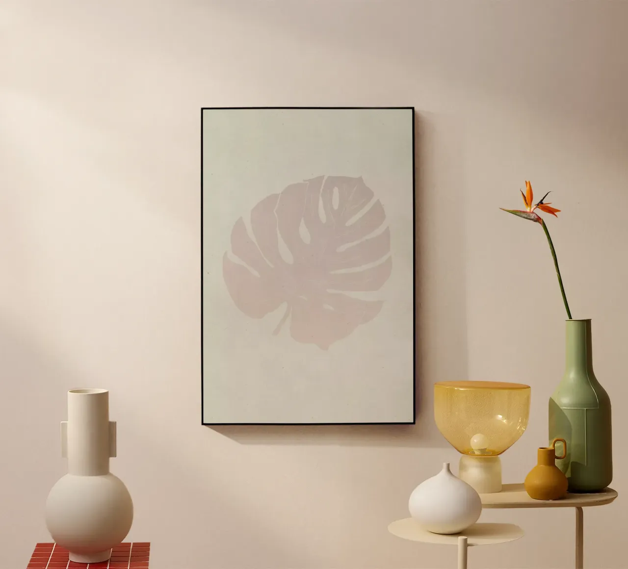 Monstera Rose plexiglass da Elena Veronese