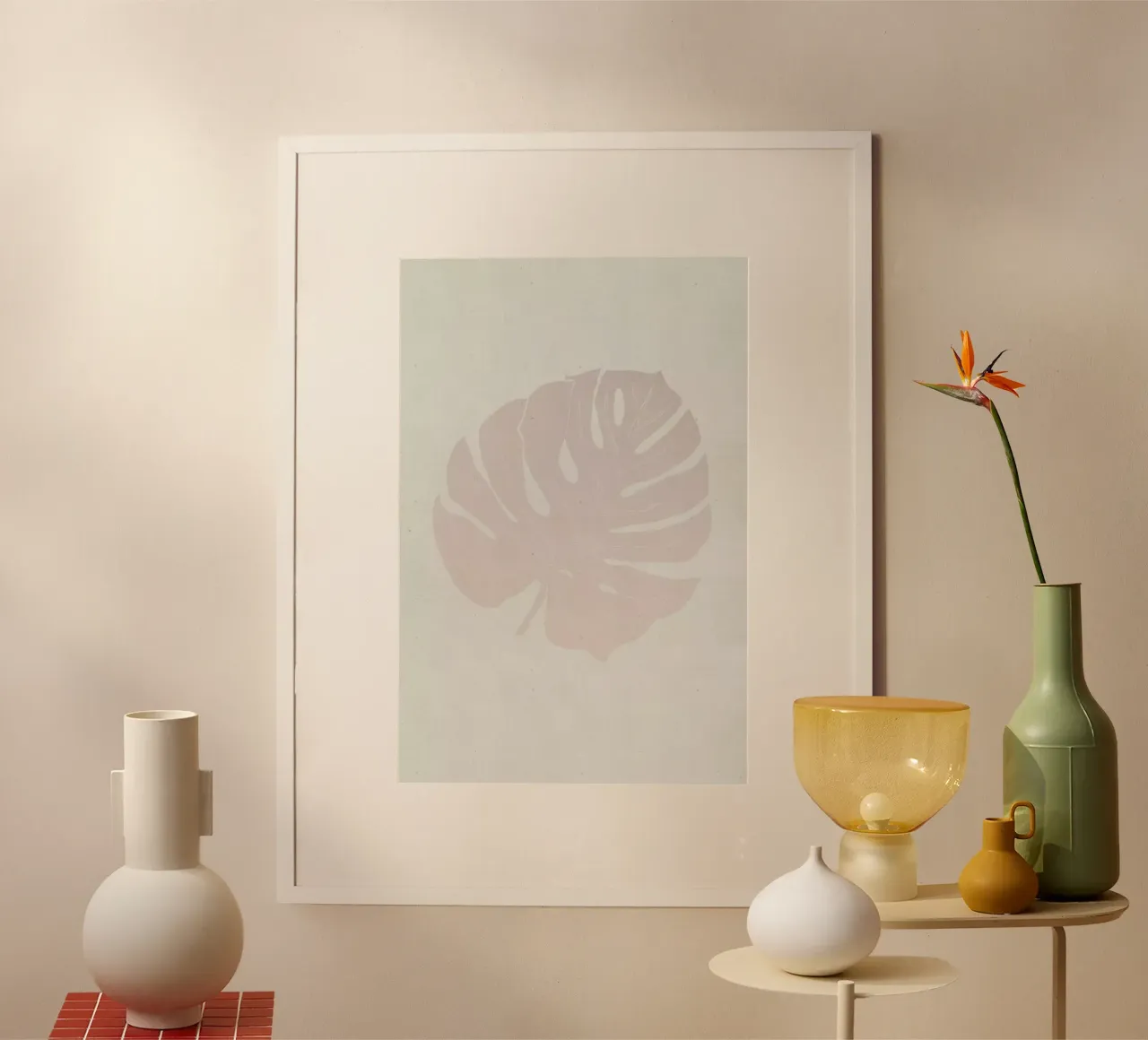 Monstera Rose poster da Elena Veronese