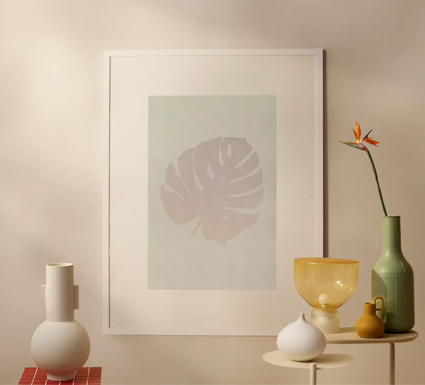 Monstera Rose poster da Elena Veronese