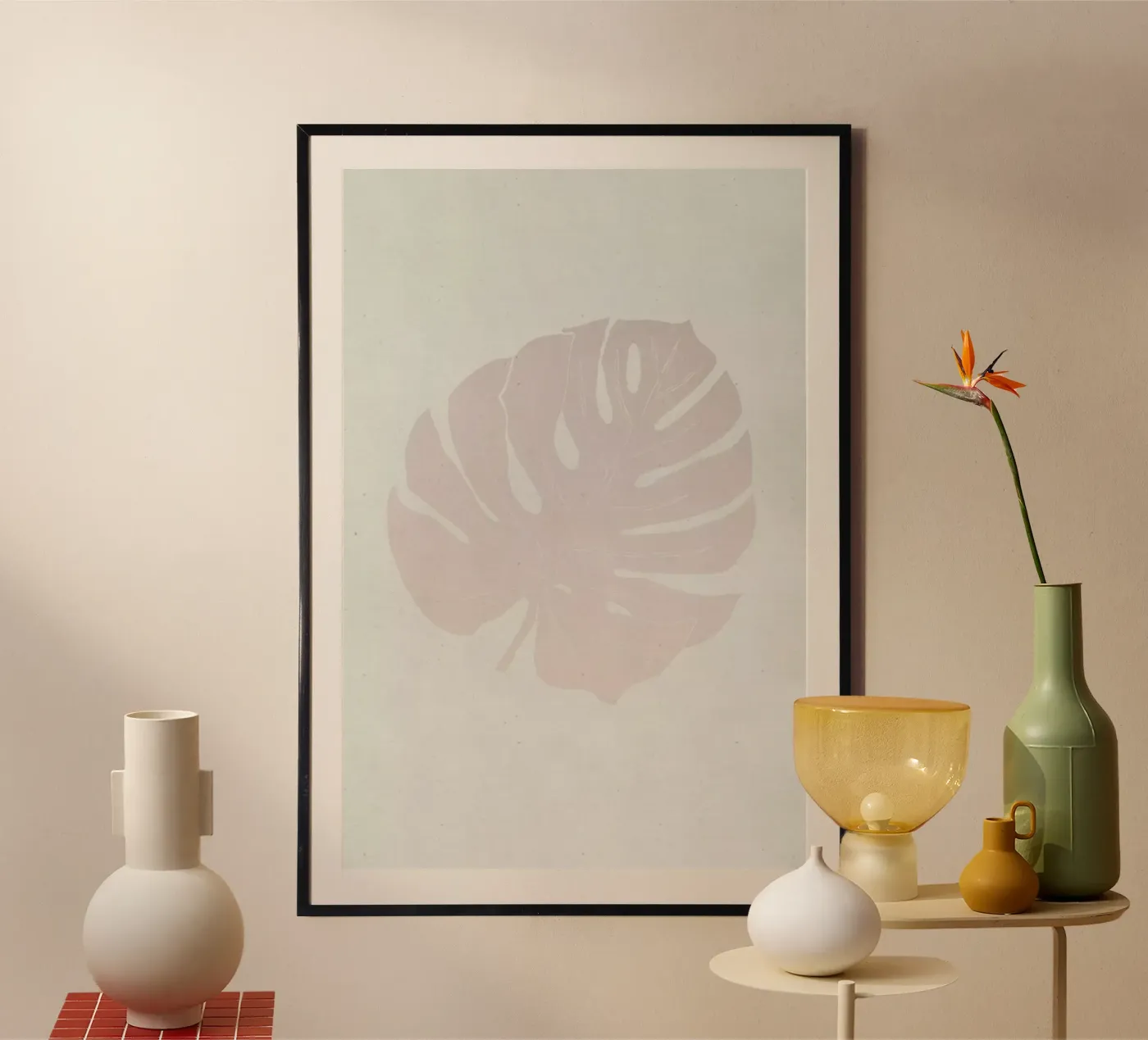 Monstera Rose poster da Elena Veronese