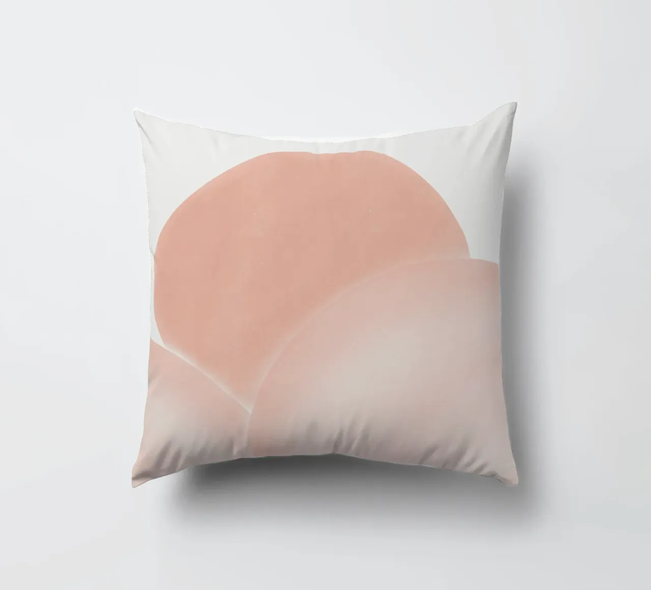 Pinks overlap decorative cushion by Little Dean
