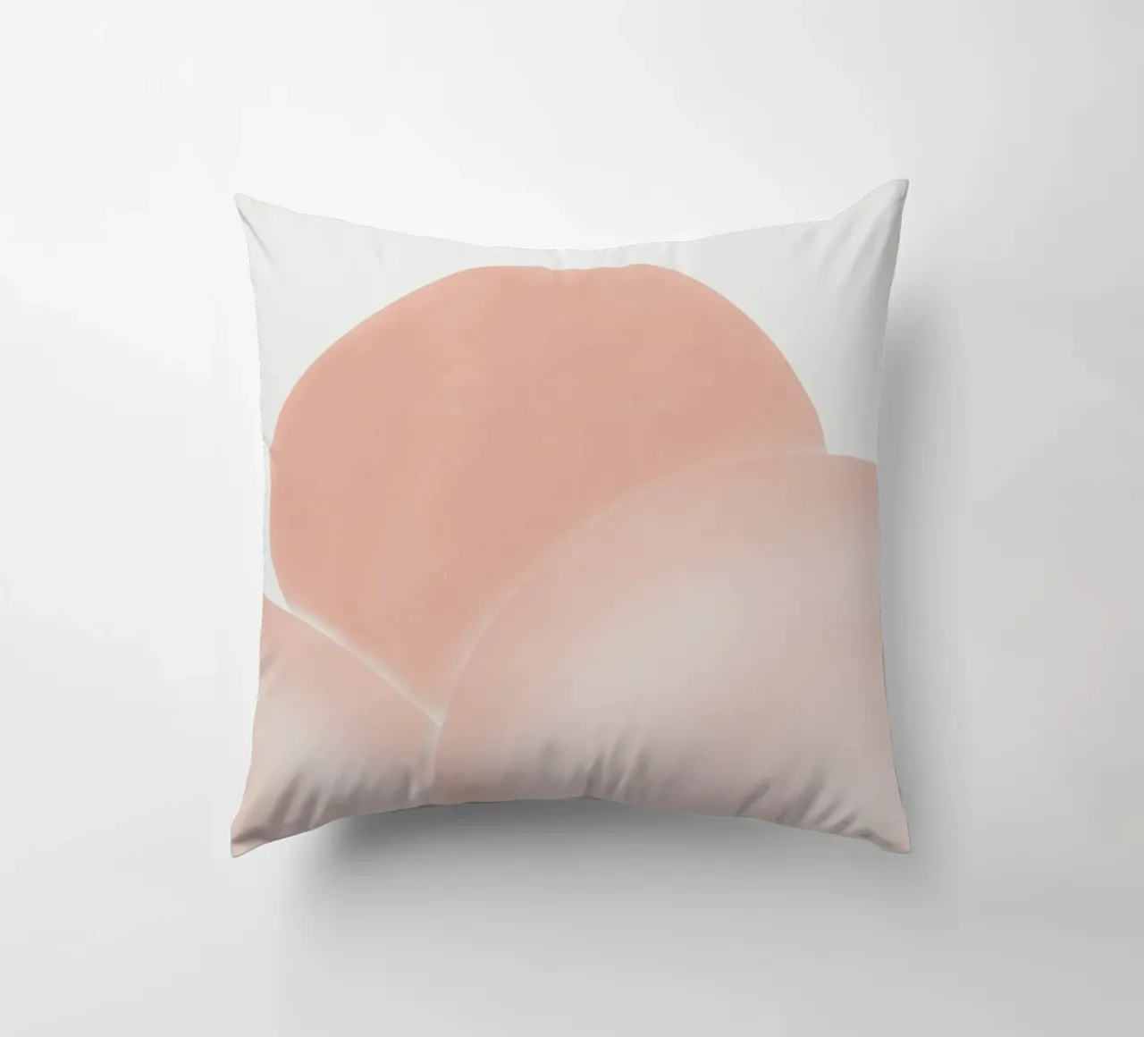 Pinks overlap decorative cushion by Little Dean