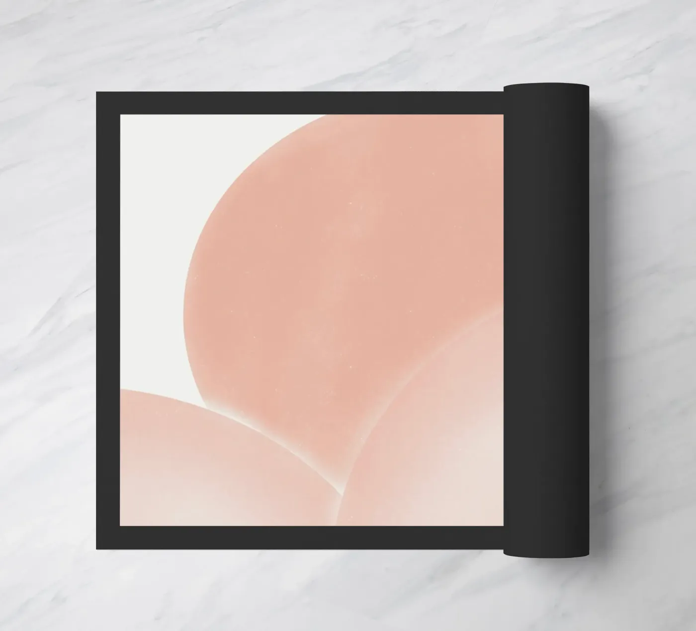 Pinks overlap doormat by Little Dean