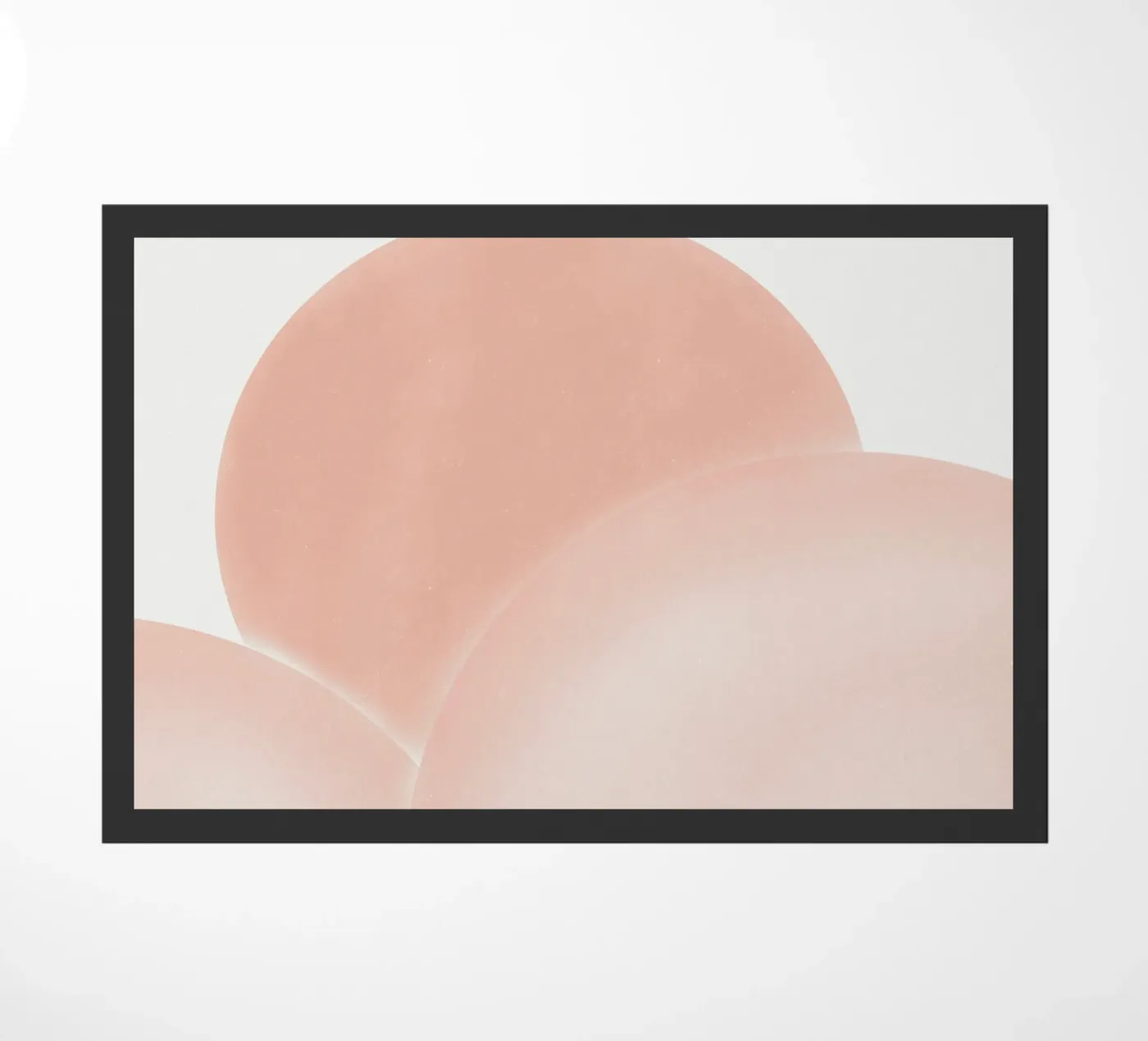 Pinks overlap doormat by Little Dean