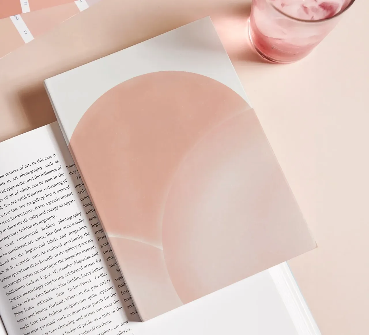 Pinks overlap notebook by Little Dean