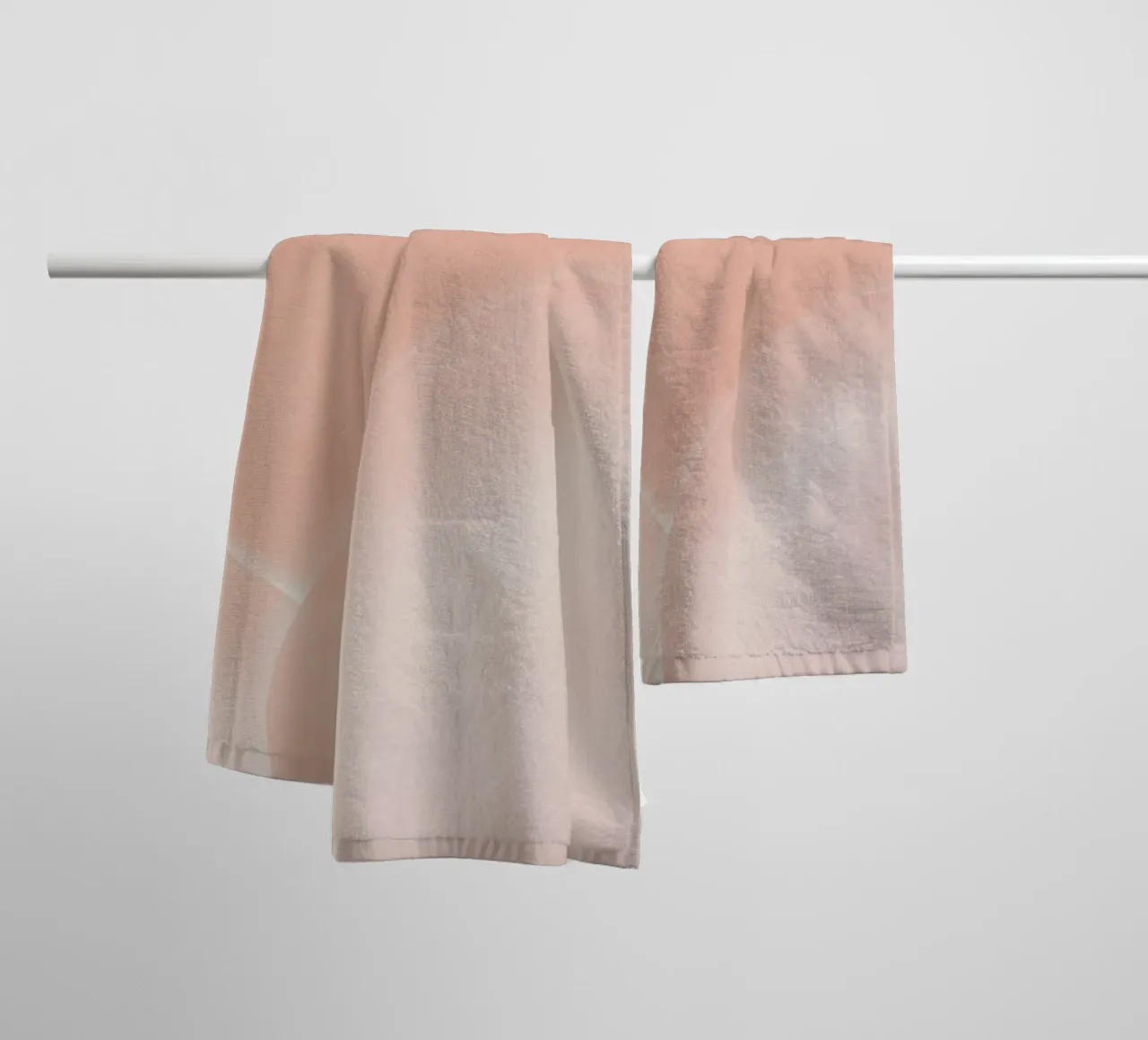 Pinks overlap towel by Little Dean