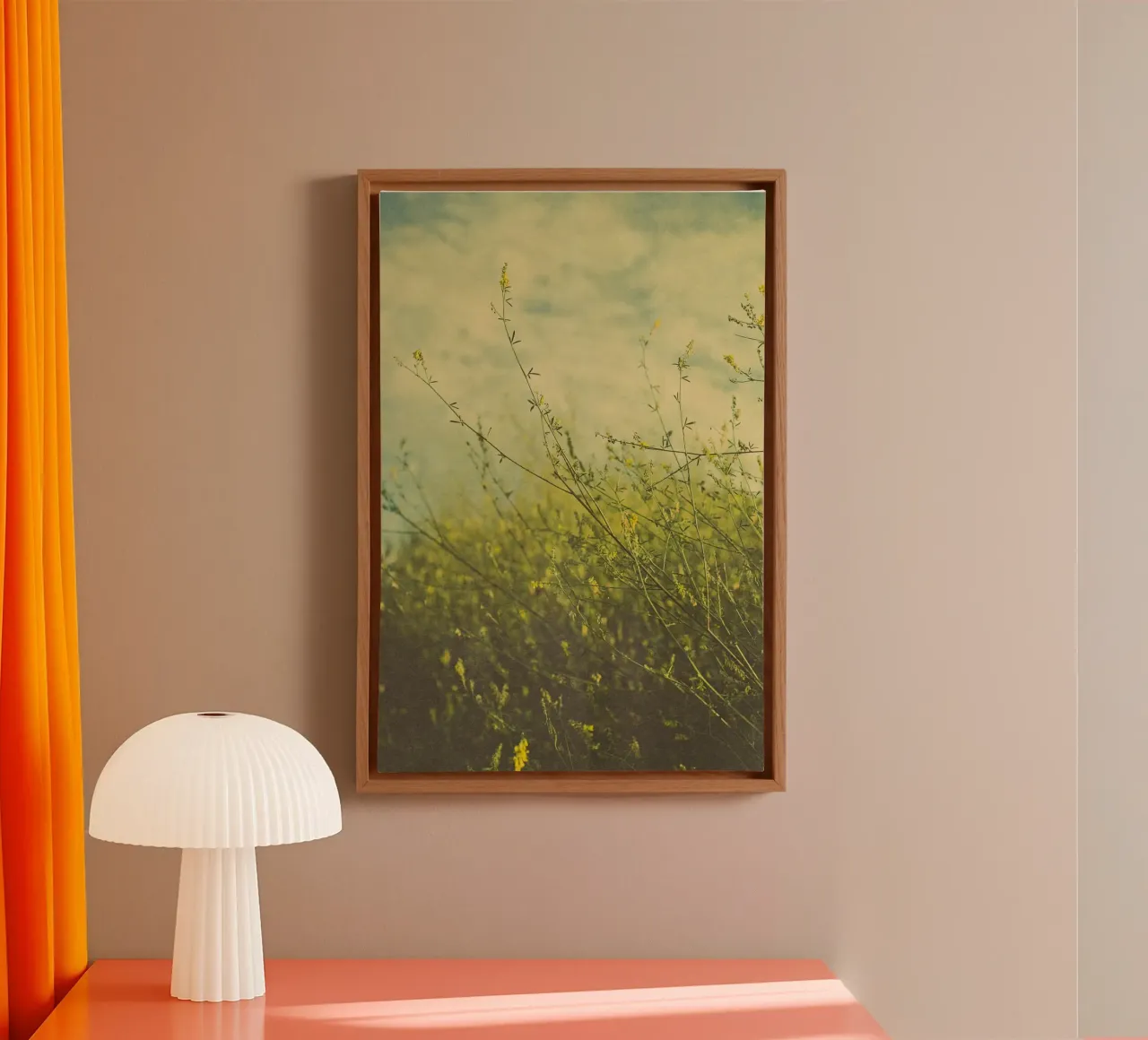 Autunno in Toscana tela con Cornice a cassetta da PhotoVibe Decor