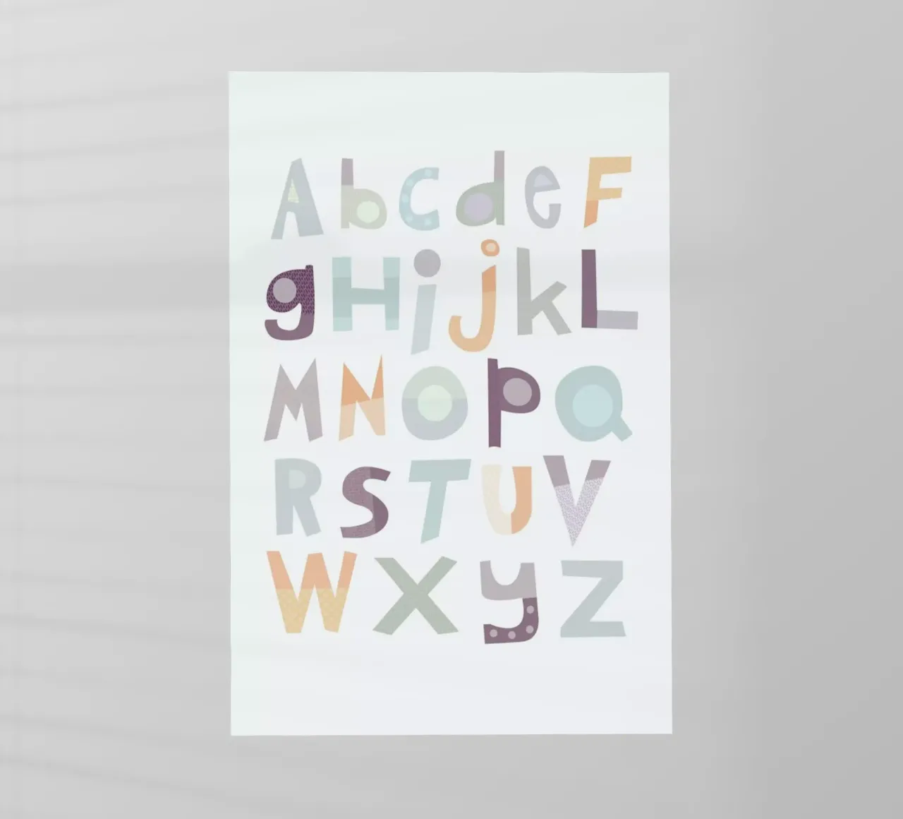Alphabet Pale backlit film by JaySan Studio