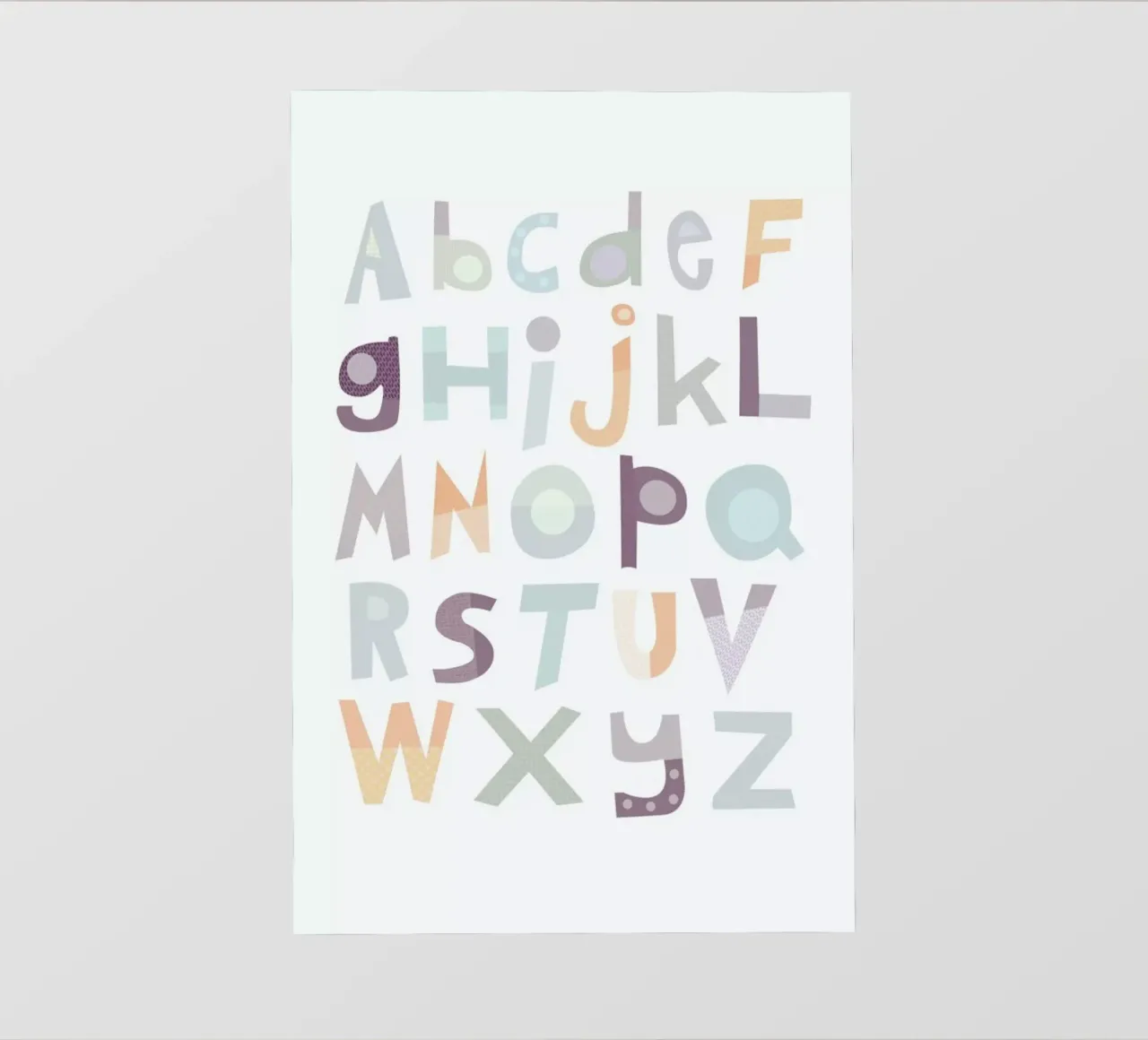 Alphabet Pale backlit film by JaySan Studio