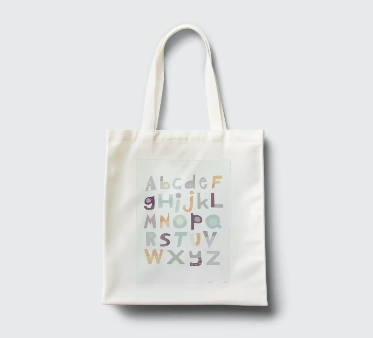 Alphabet Pale tote bag by JaySan Studio