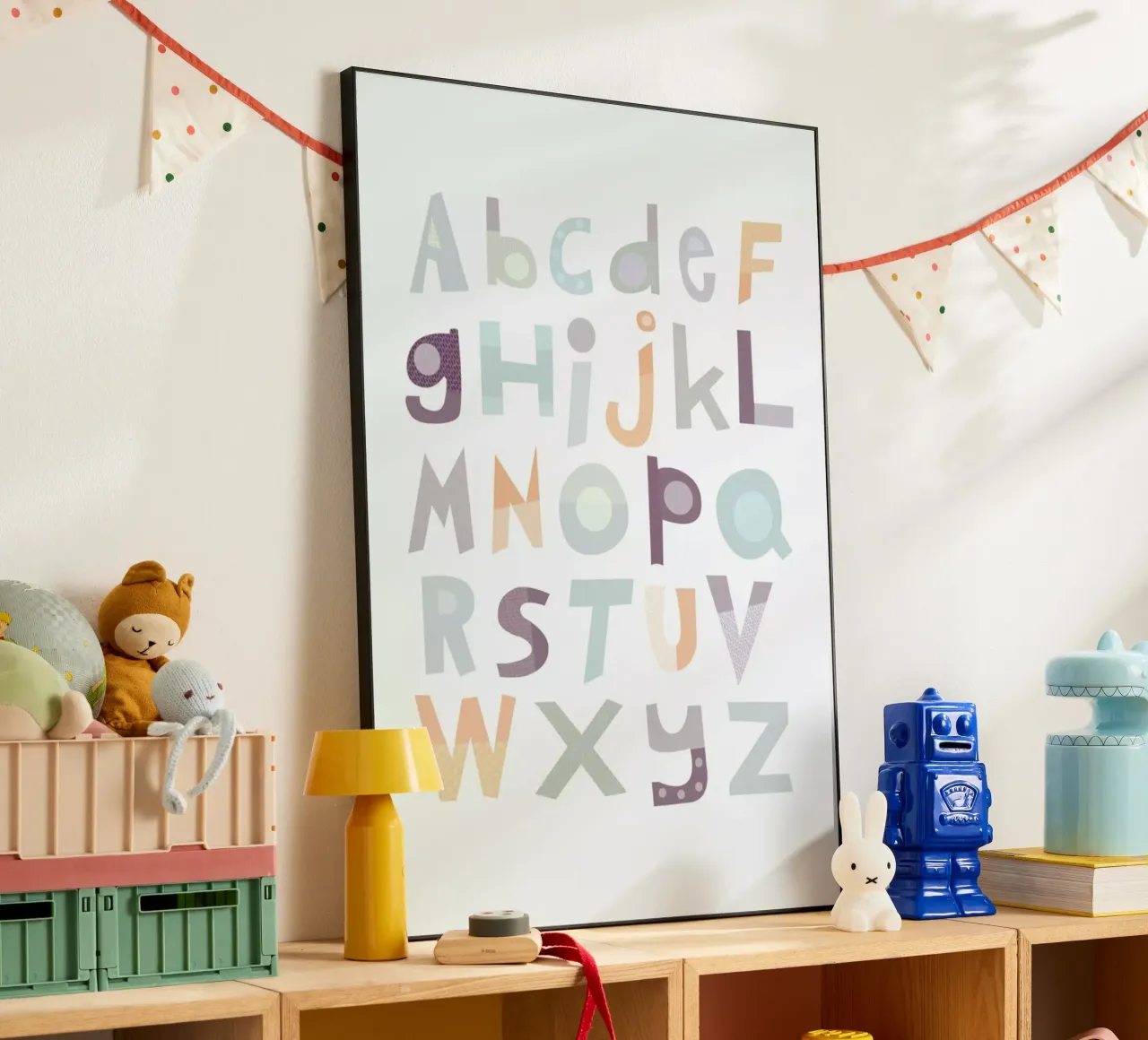 Alphabet Pale alu-dibond by JaySan Studio