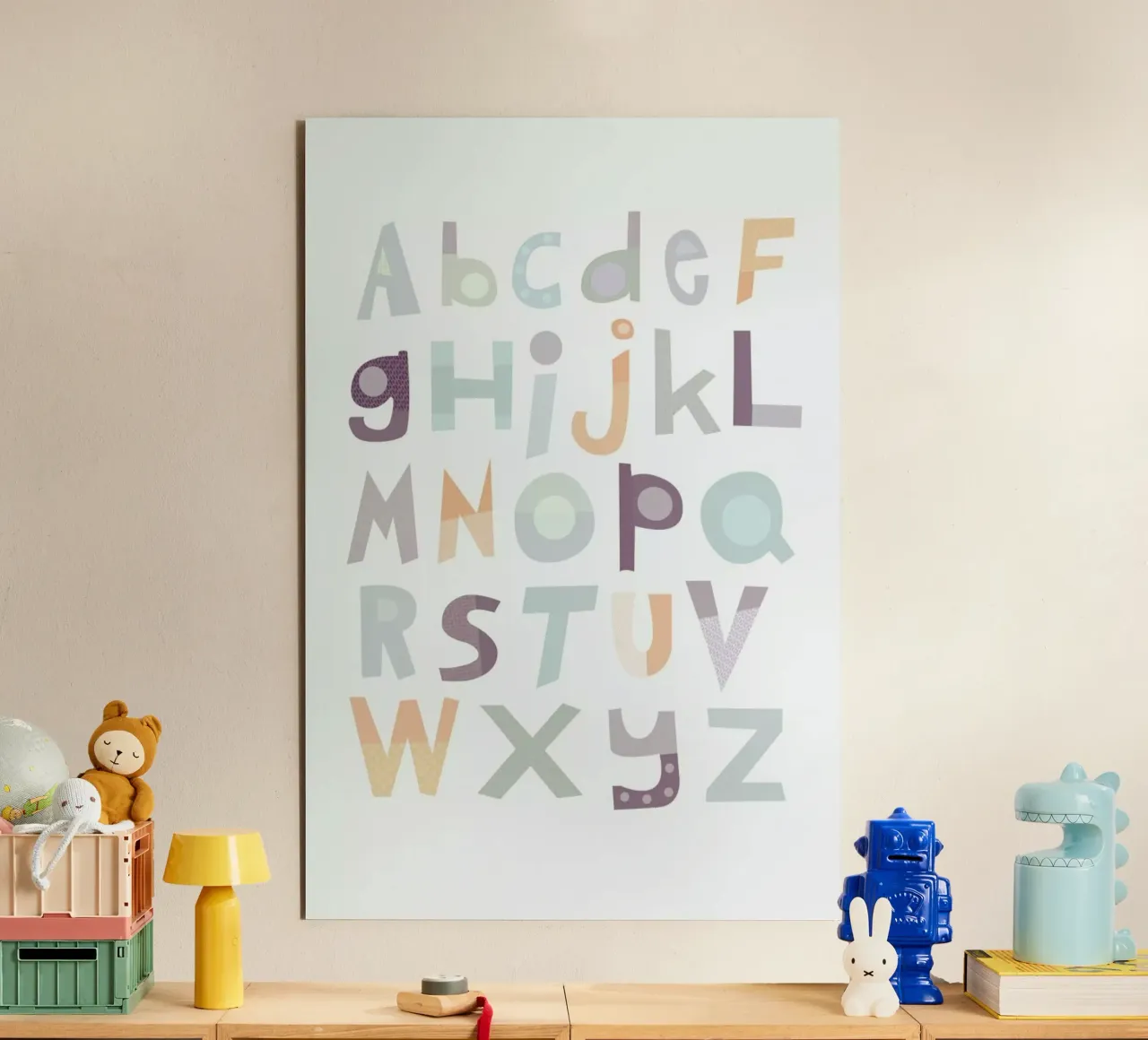 Alphabet Pale alu-dibond by JaySan Studio