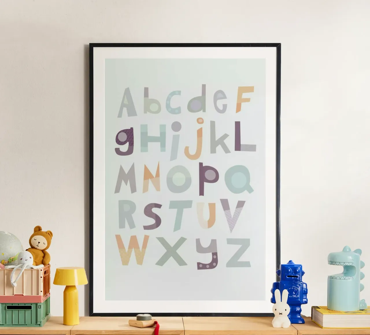 Alphabet Pale Poster von JaySan Studio