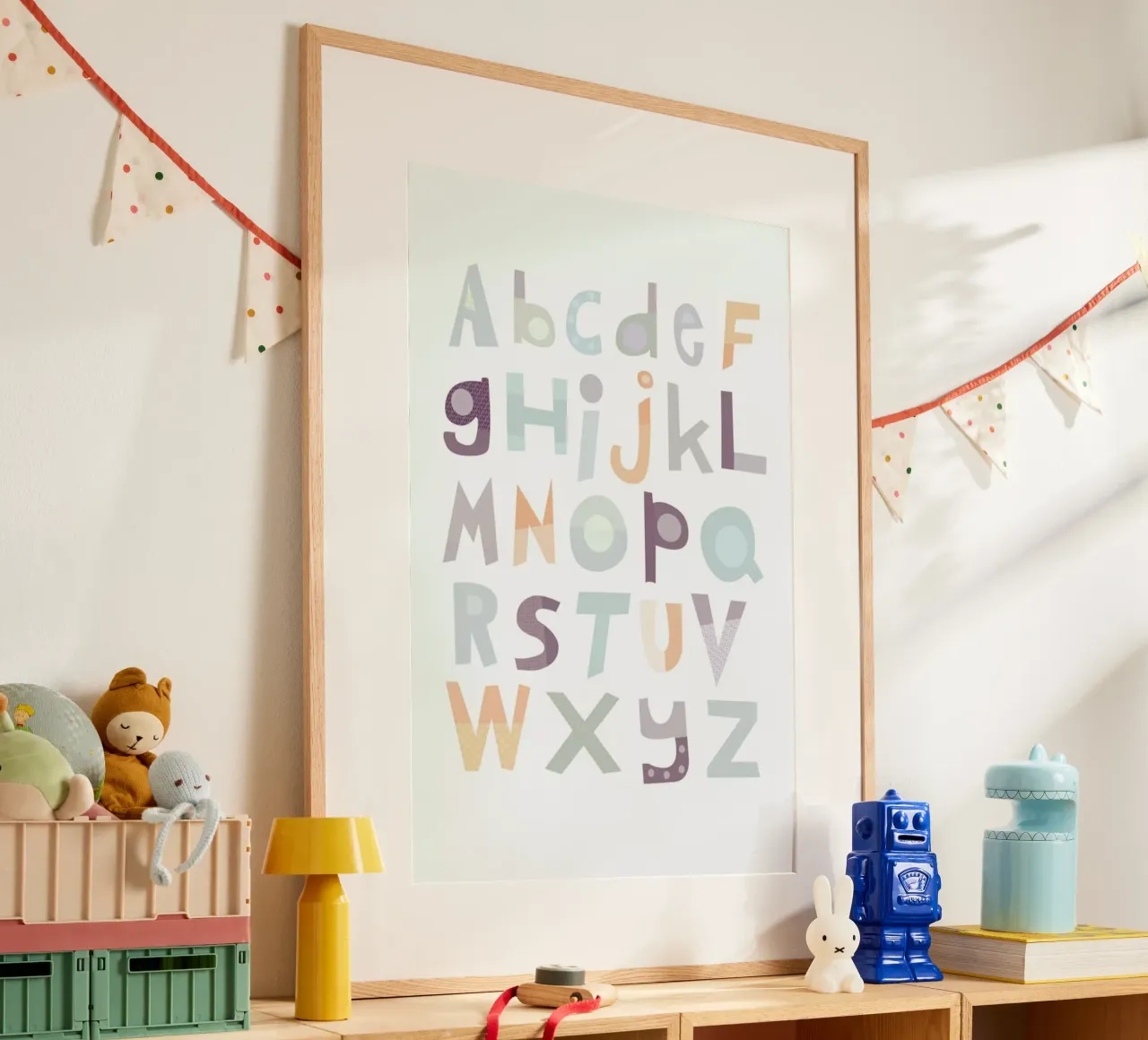 Alphabet Pale Poster von JaySan Studio