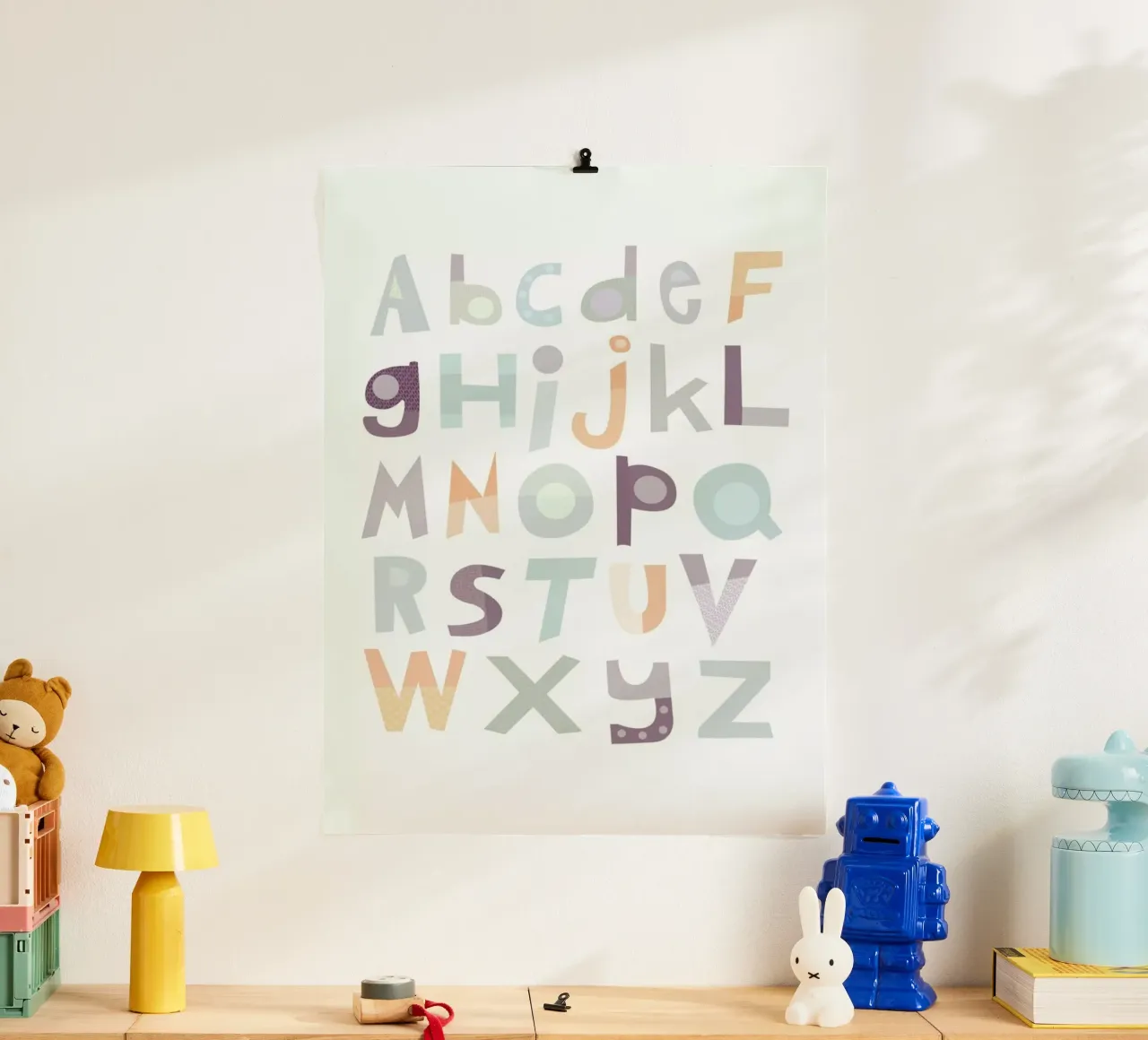 Alphabet Pale Poster von JaySan Studio