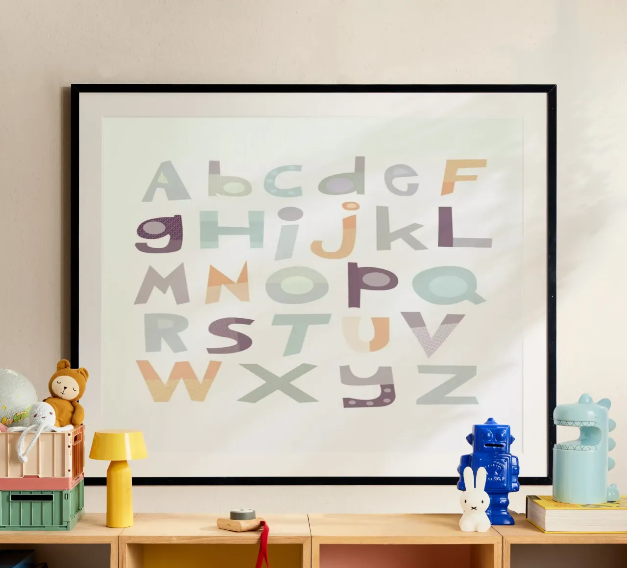 Alphabet Pale Poster von JaySan Studio