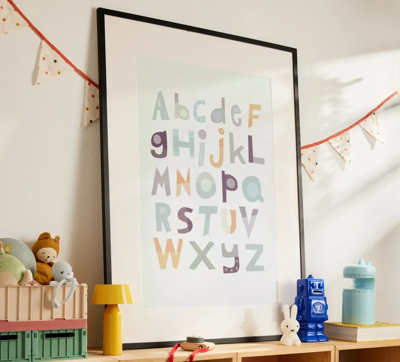 Alphabet Pale Poster von JaySan Studio