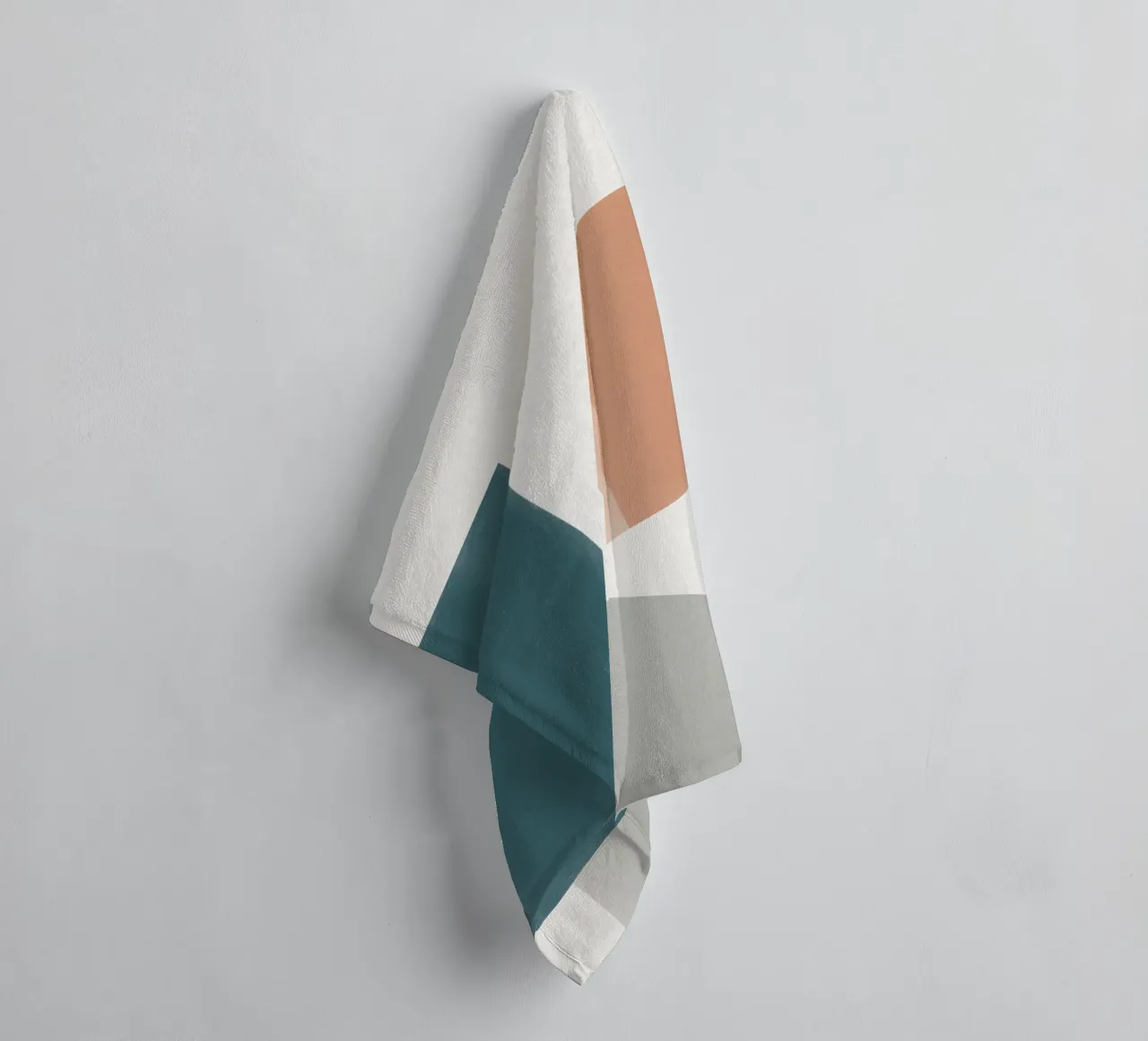 Geometric architecture arrangement towel by Little Dean