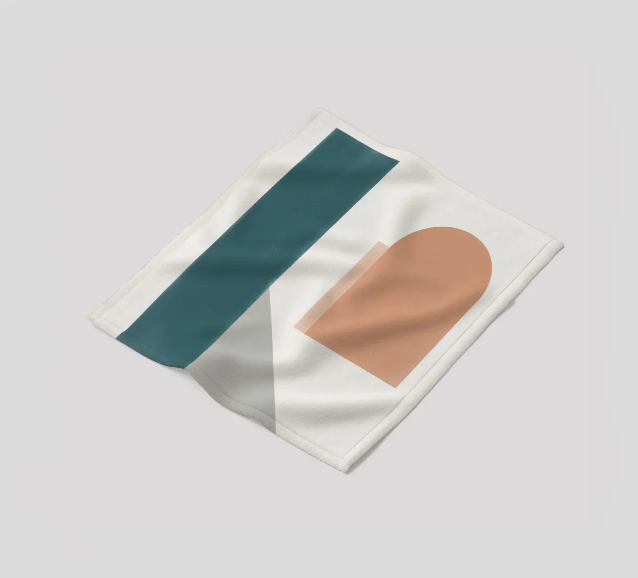 Geometric architecture arrangement fleece blanket by Little Dean