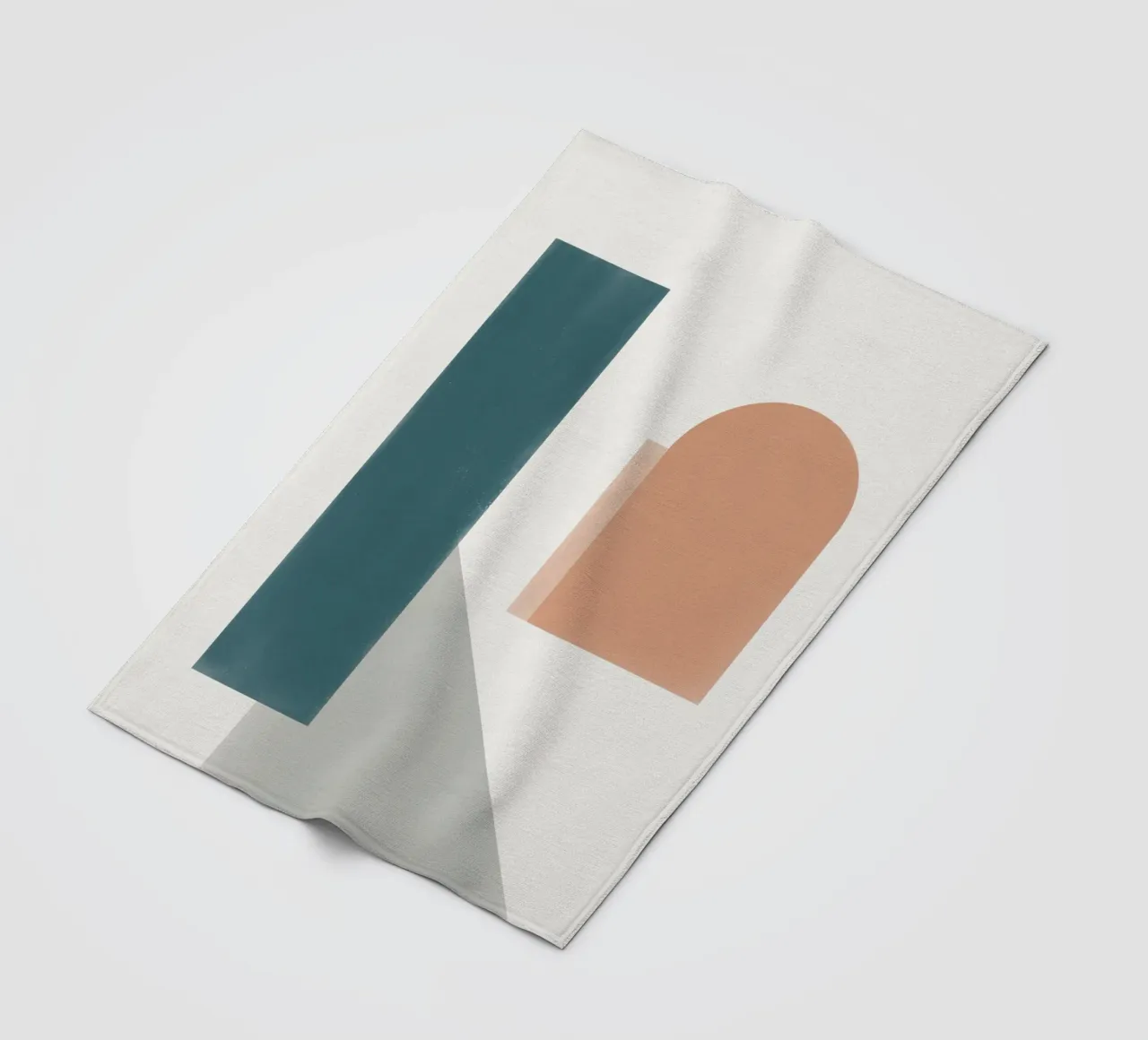 Geometric architecture arrangement fleece blanket by Little Dean