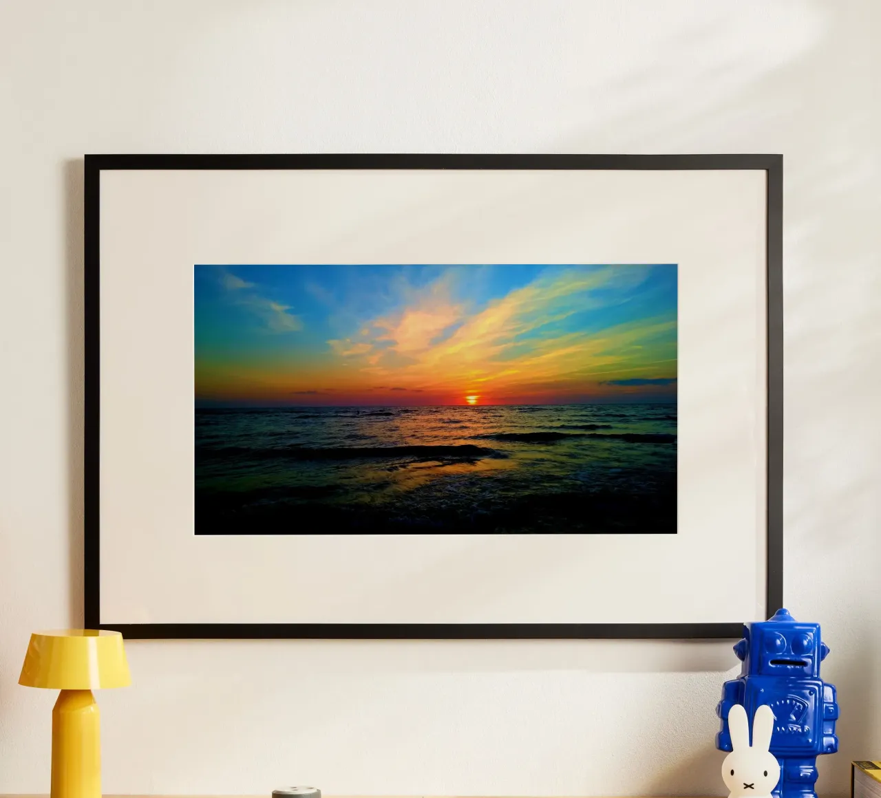 Paesaggio della spiaggia carta hahnemühle da PhotoVibe Decor