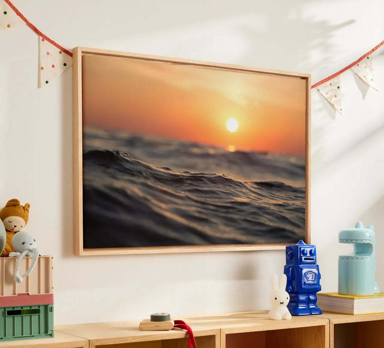 Strandlandschap canvas met Baklijst van PhotoVibe Decor