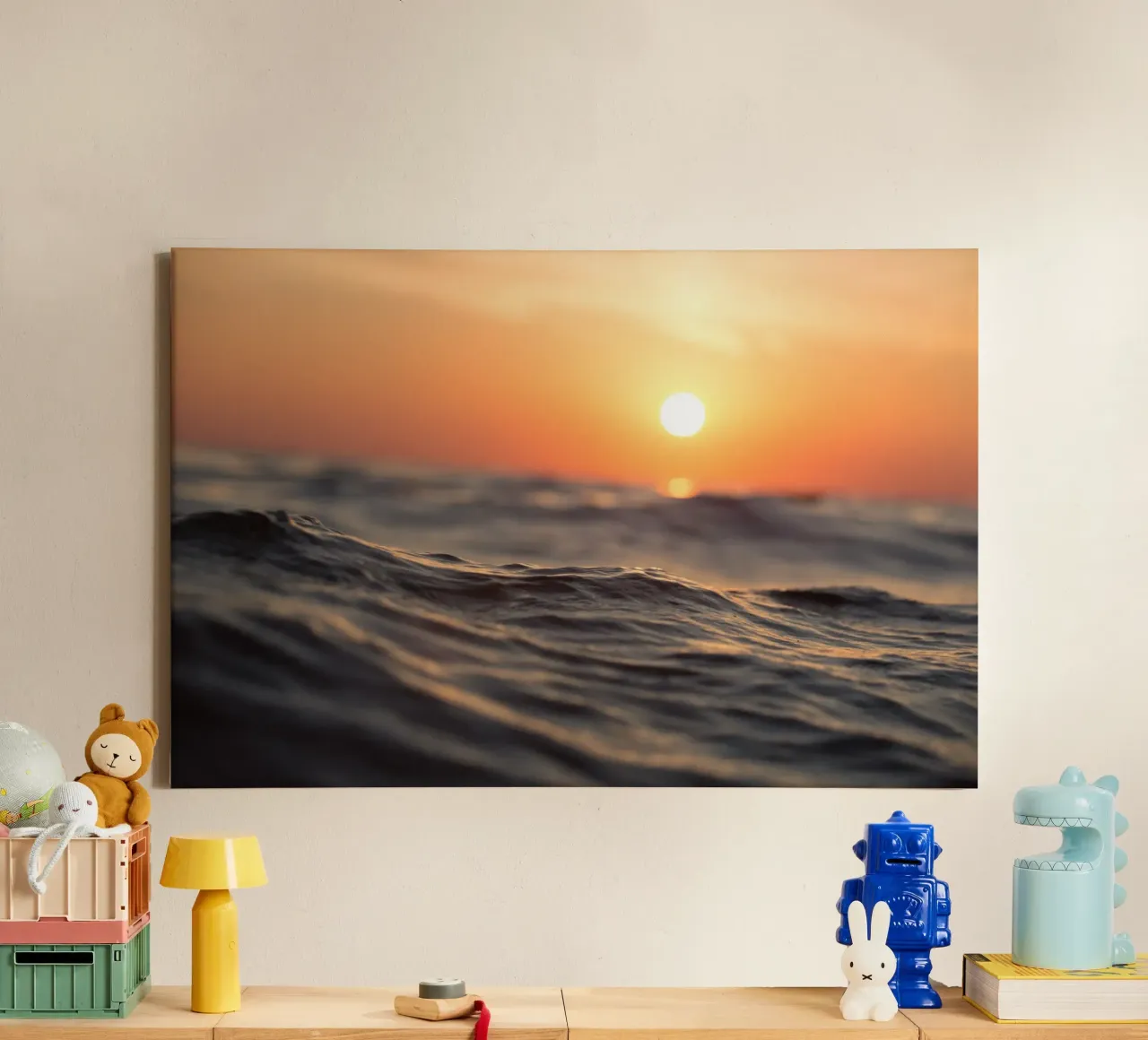 Strandlandschap canvas met Baklijst van PhotoVibe Decor