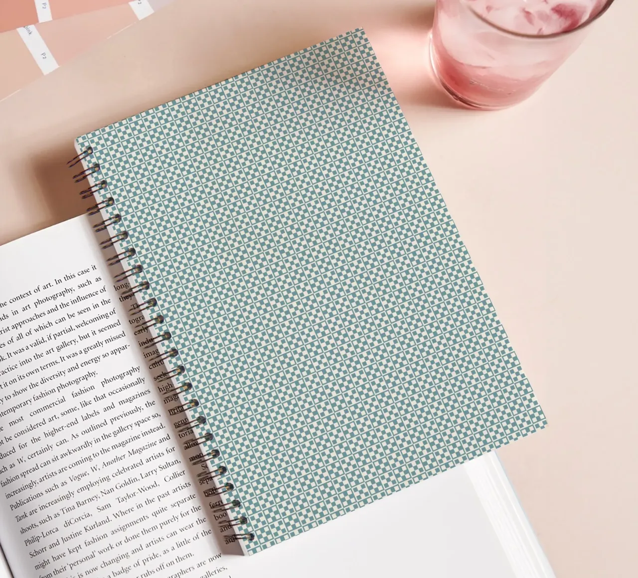 5 Checkers spiral notebook by Little Dean