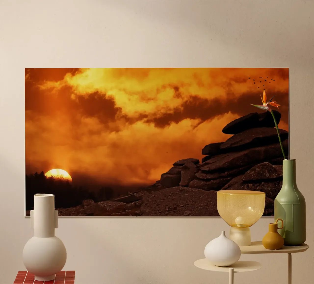 Paesaggio della spiaggia poster da PhotoVibe Decor