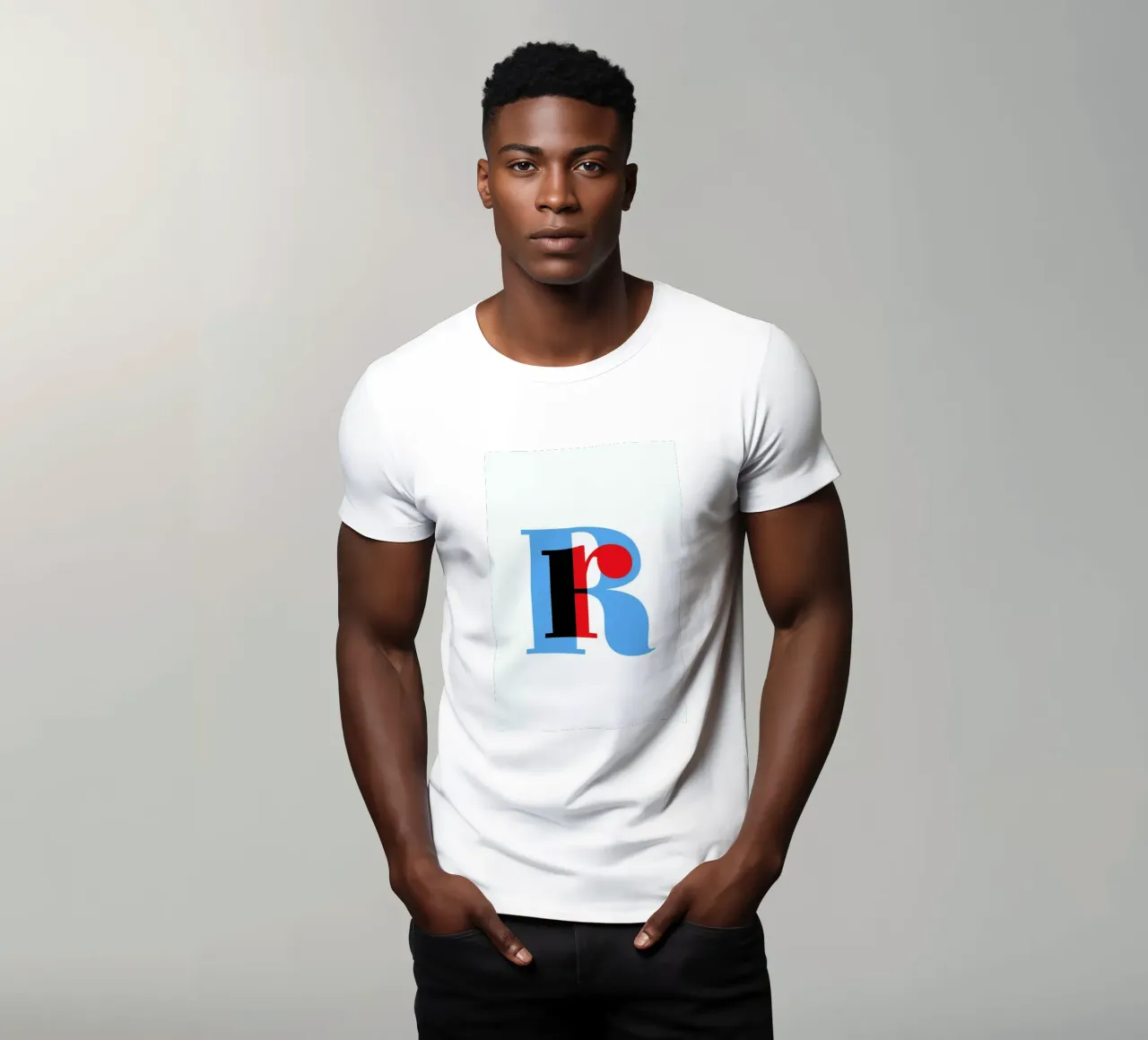 Cyan/Red R t-shirt da Studio One