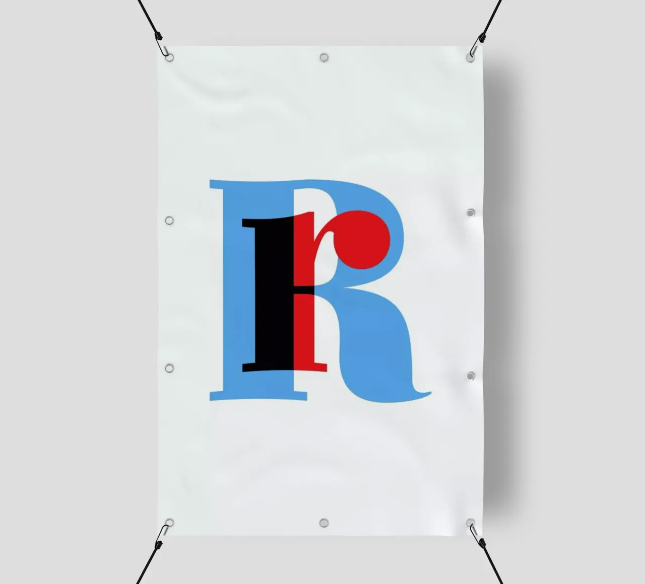 Cyan/Red R telo in pvc da Studio One