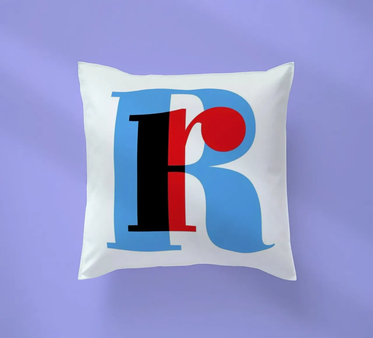 Cyan/Red R cuscino da Studio One