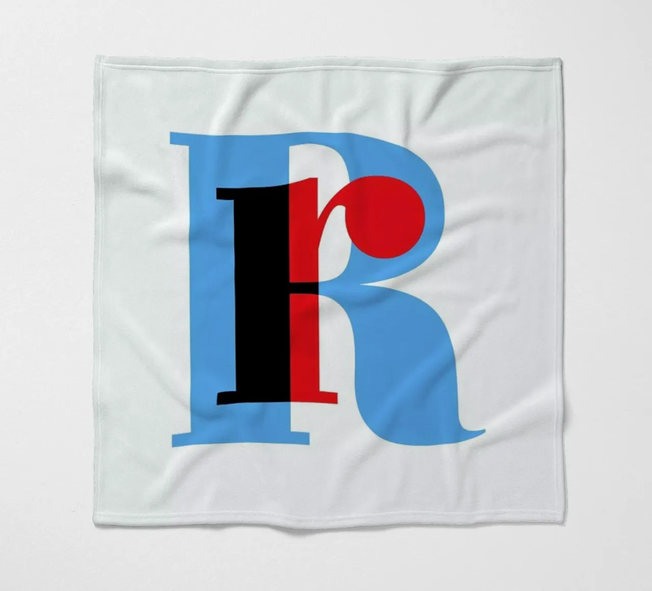 Cyan/Red R coperta in pile da Studio One