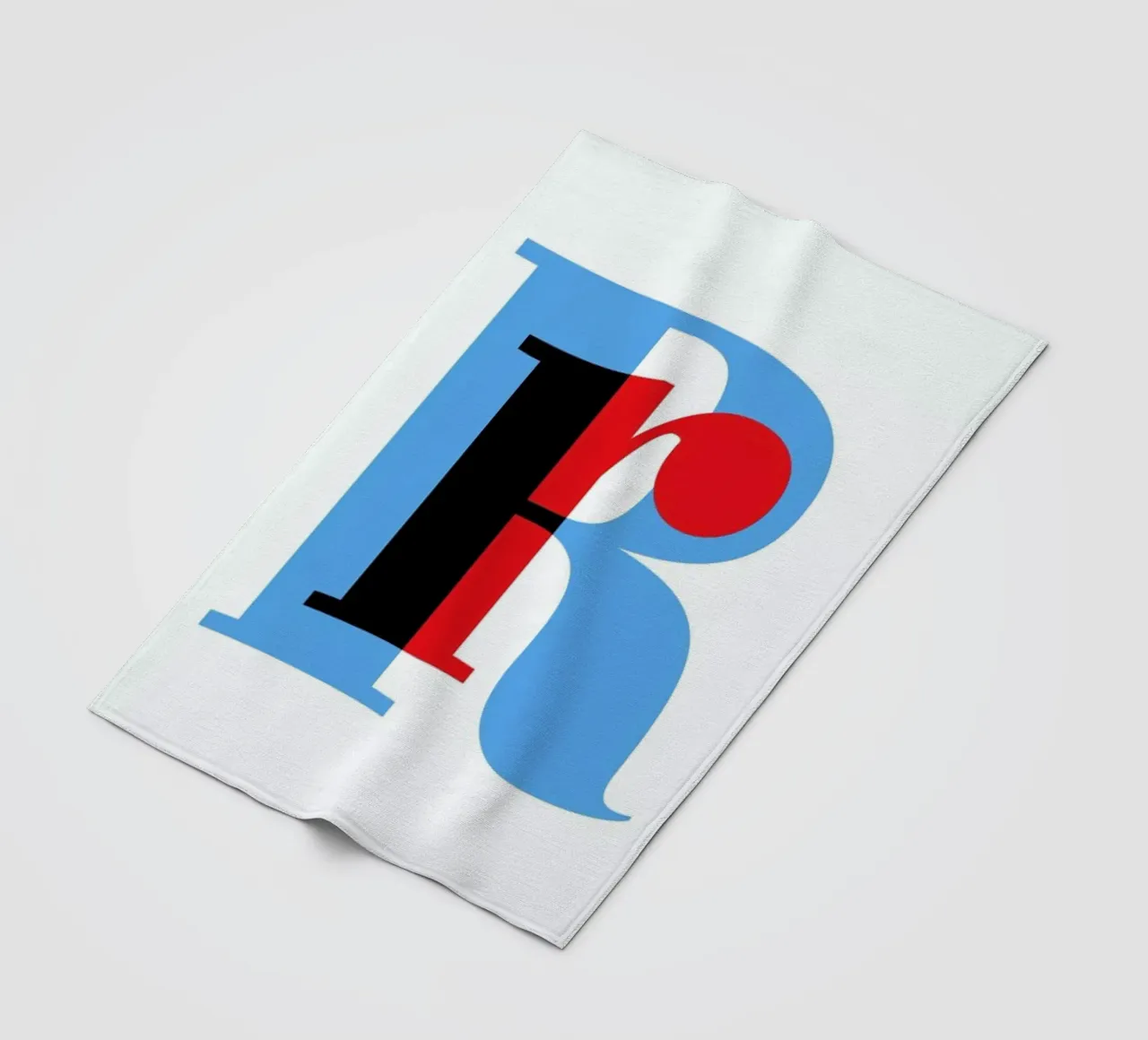 Cyan/Red R coperta in pile da Studio One