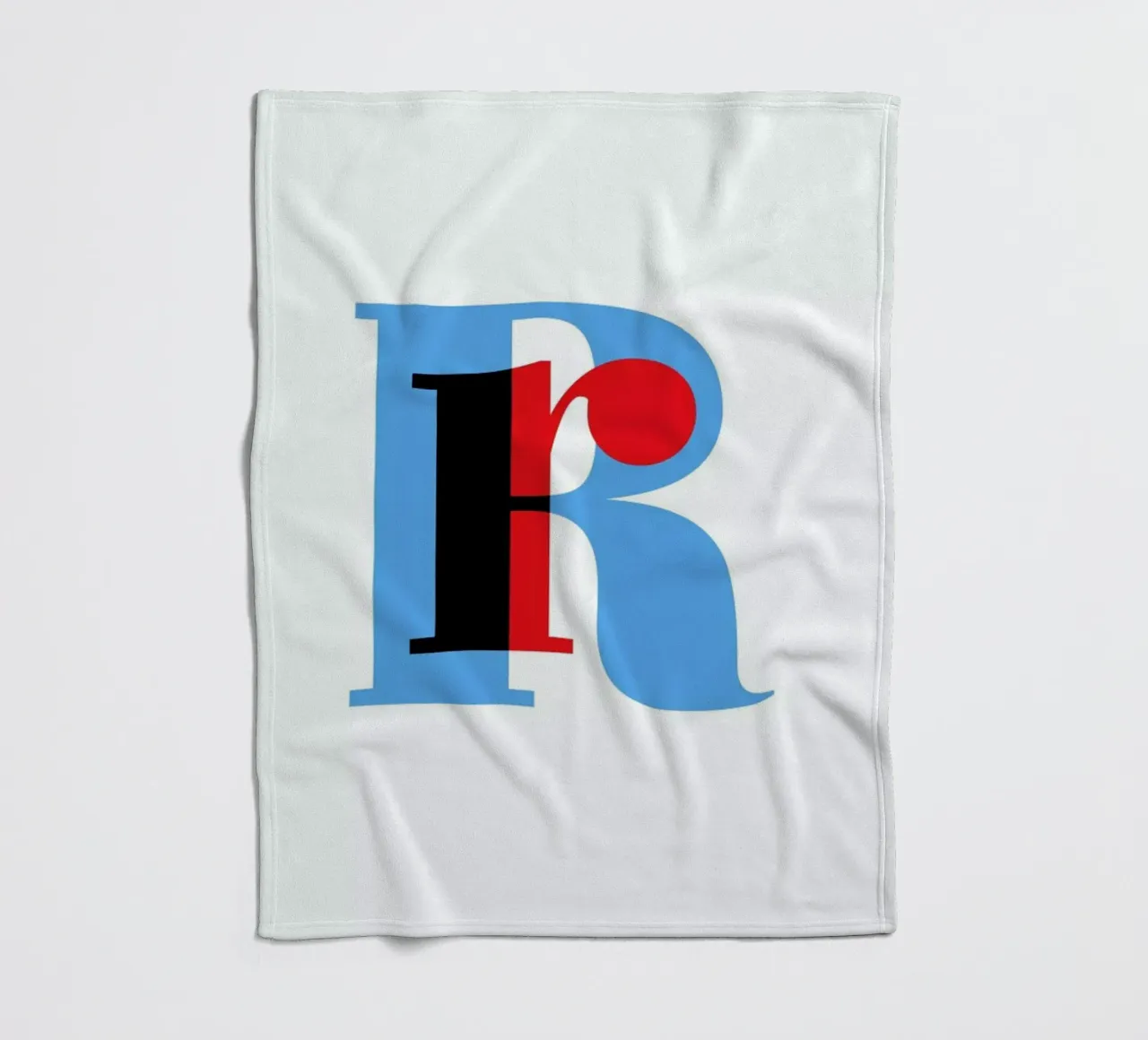 Cyan/Red R coperta in pile da Studio One