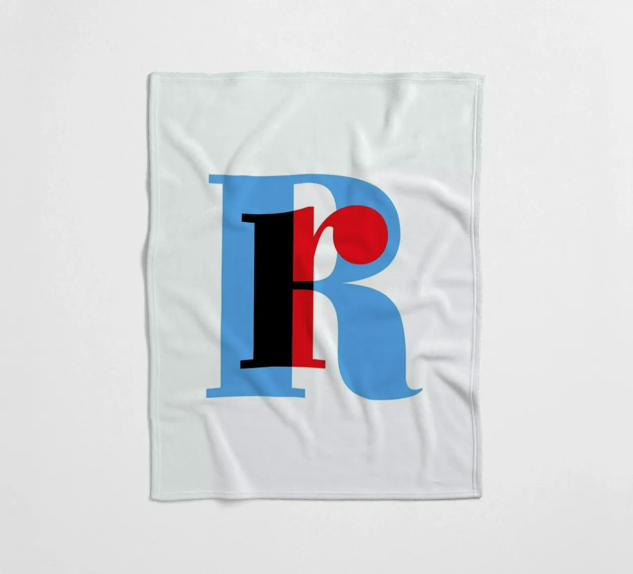 Cyan/Red R coperta in pile da Studio One