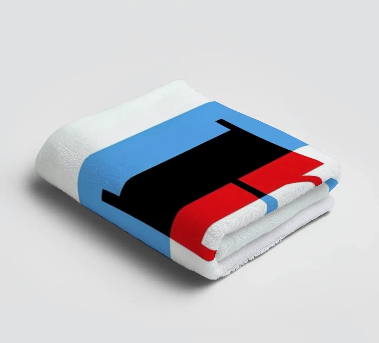 Cyan/Red R asciugamano da bagno da Studio One