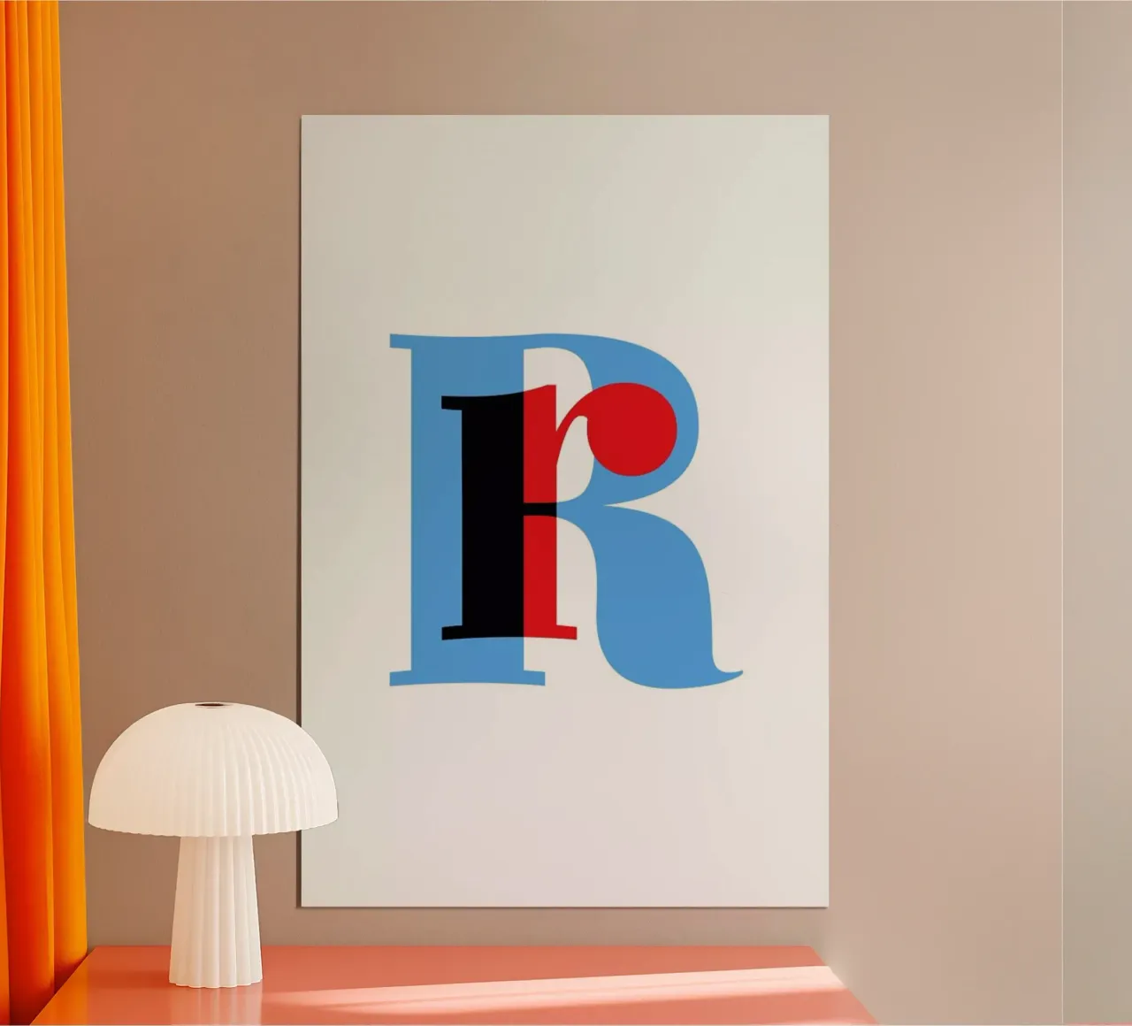 Cyan/Red R carta hahnemühle da Studio One