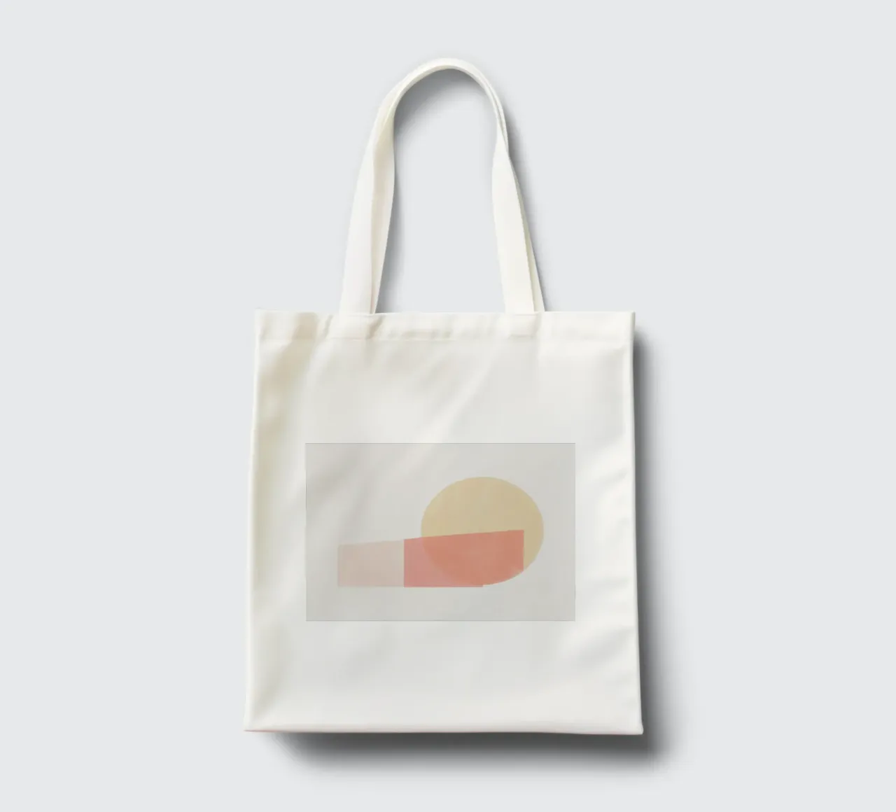 Composizione geometrica V borsa in juta da Little Dean